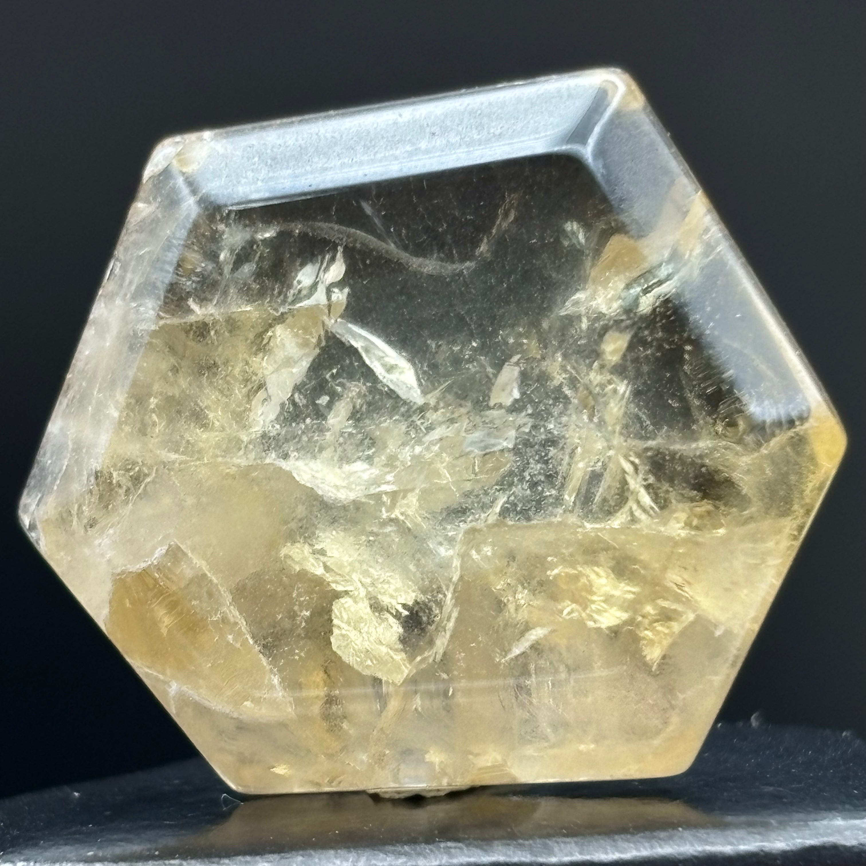 Citrine Crystal Cross-Section - 036