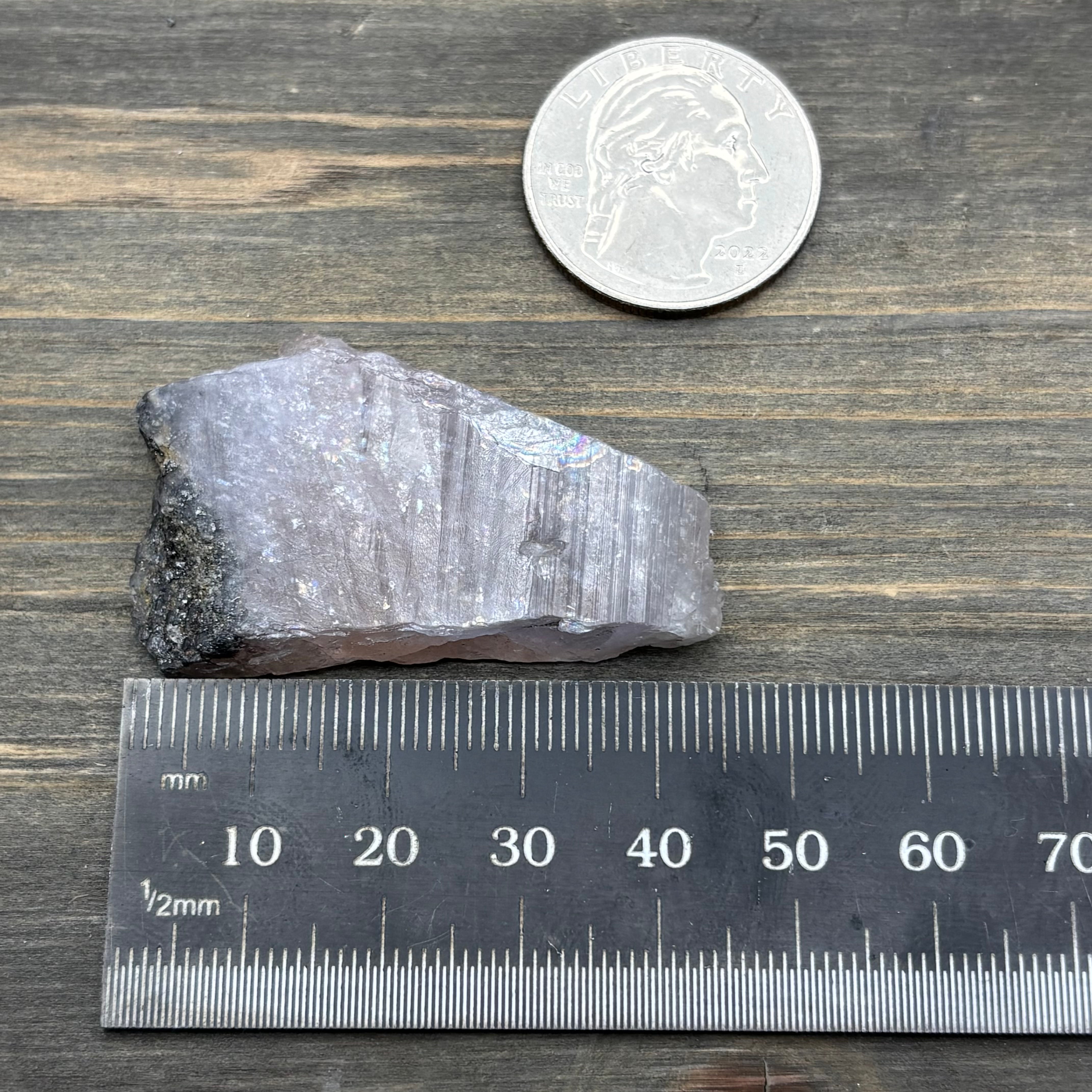 Fluorescent Mangano Axinite - 017