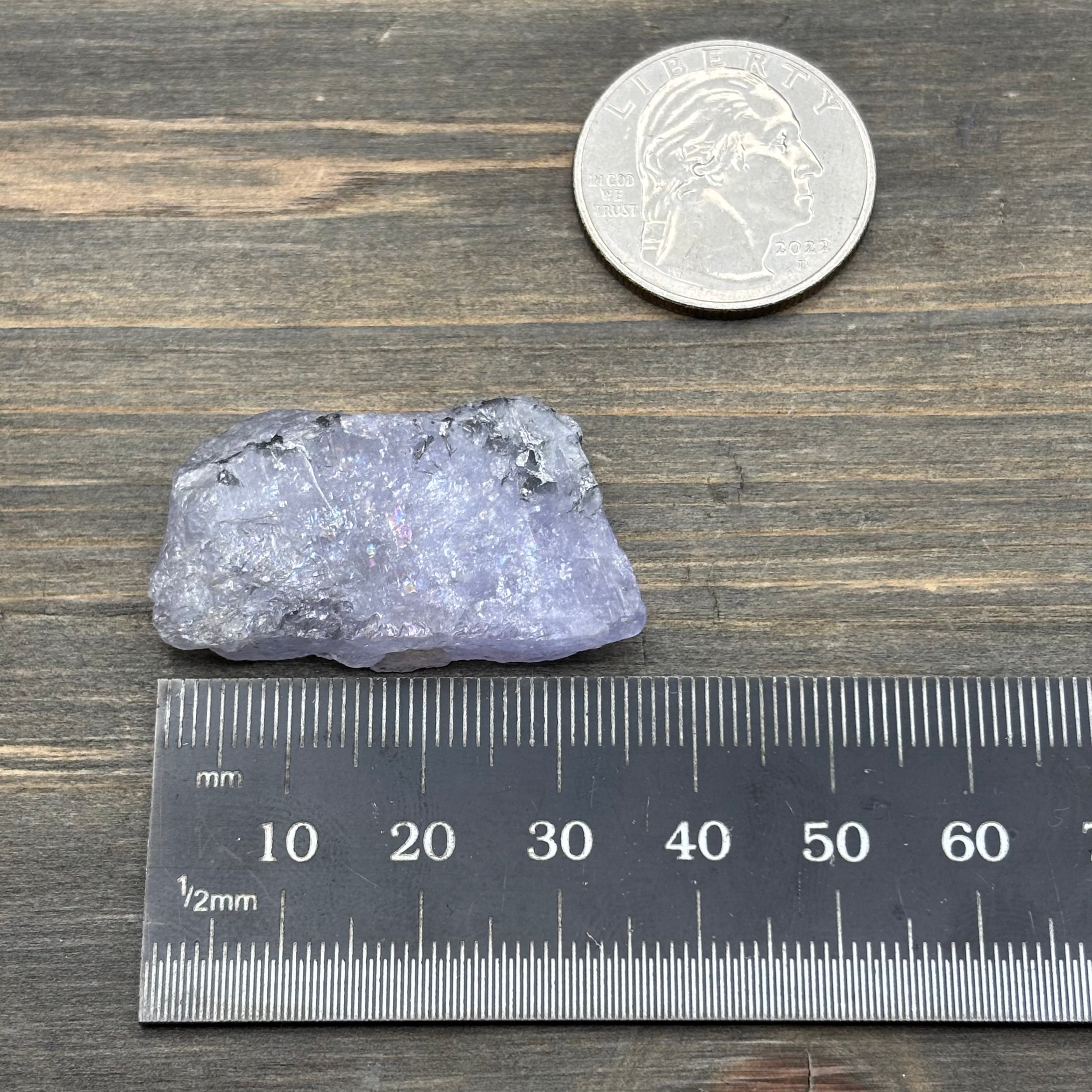 Fluorescent Mangano Axinite - 019