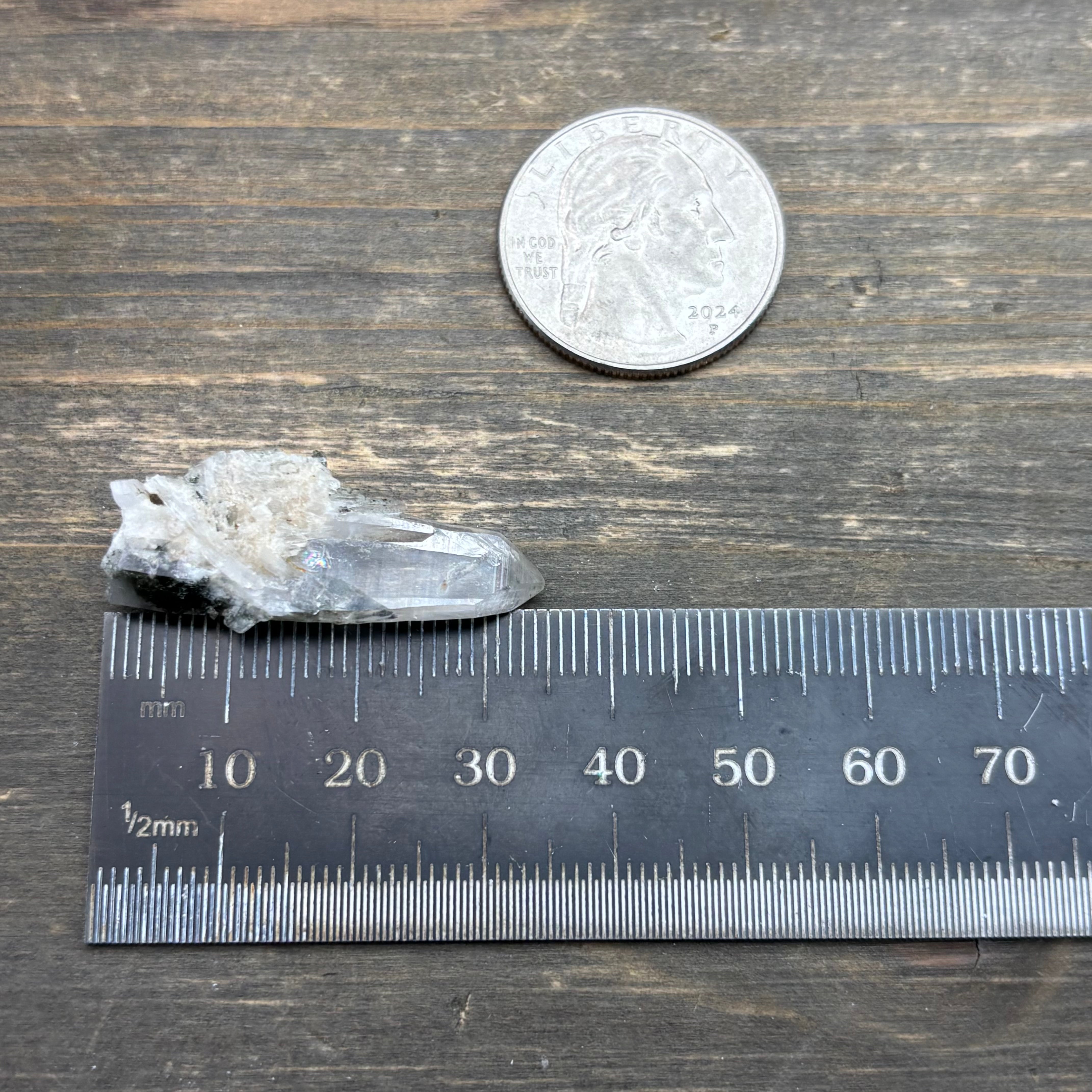 Himalayan Chlorite Quartz Point - 131