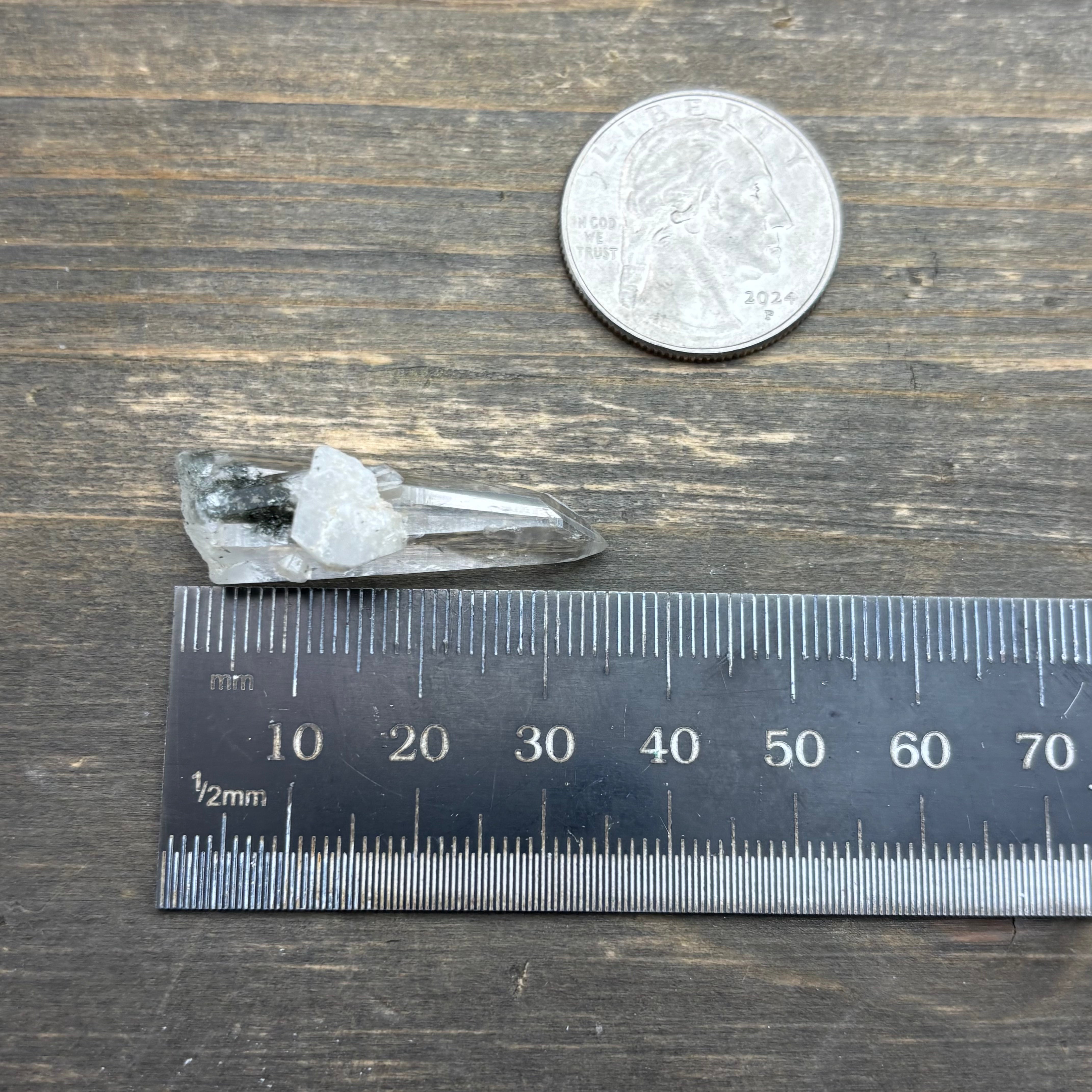 Himalayan Chlorite Quartz Point - 136