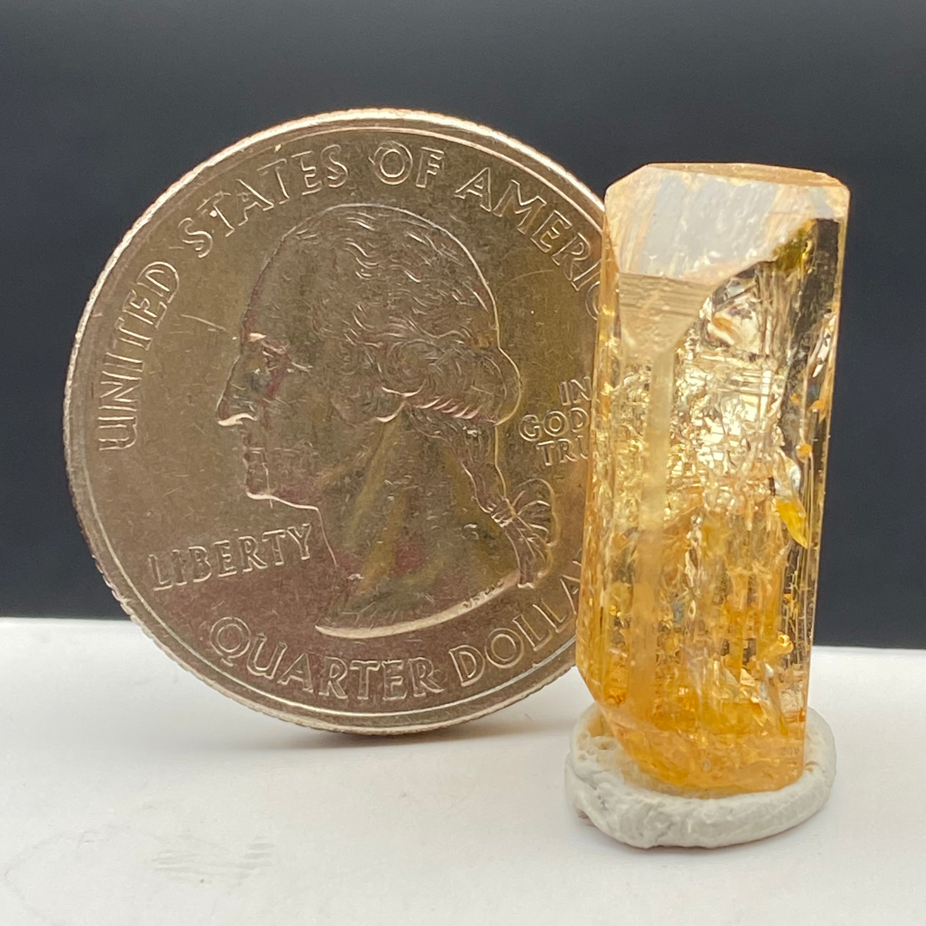 Imperial Topaz Natural Full Terminated Crystal - 093