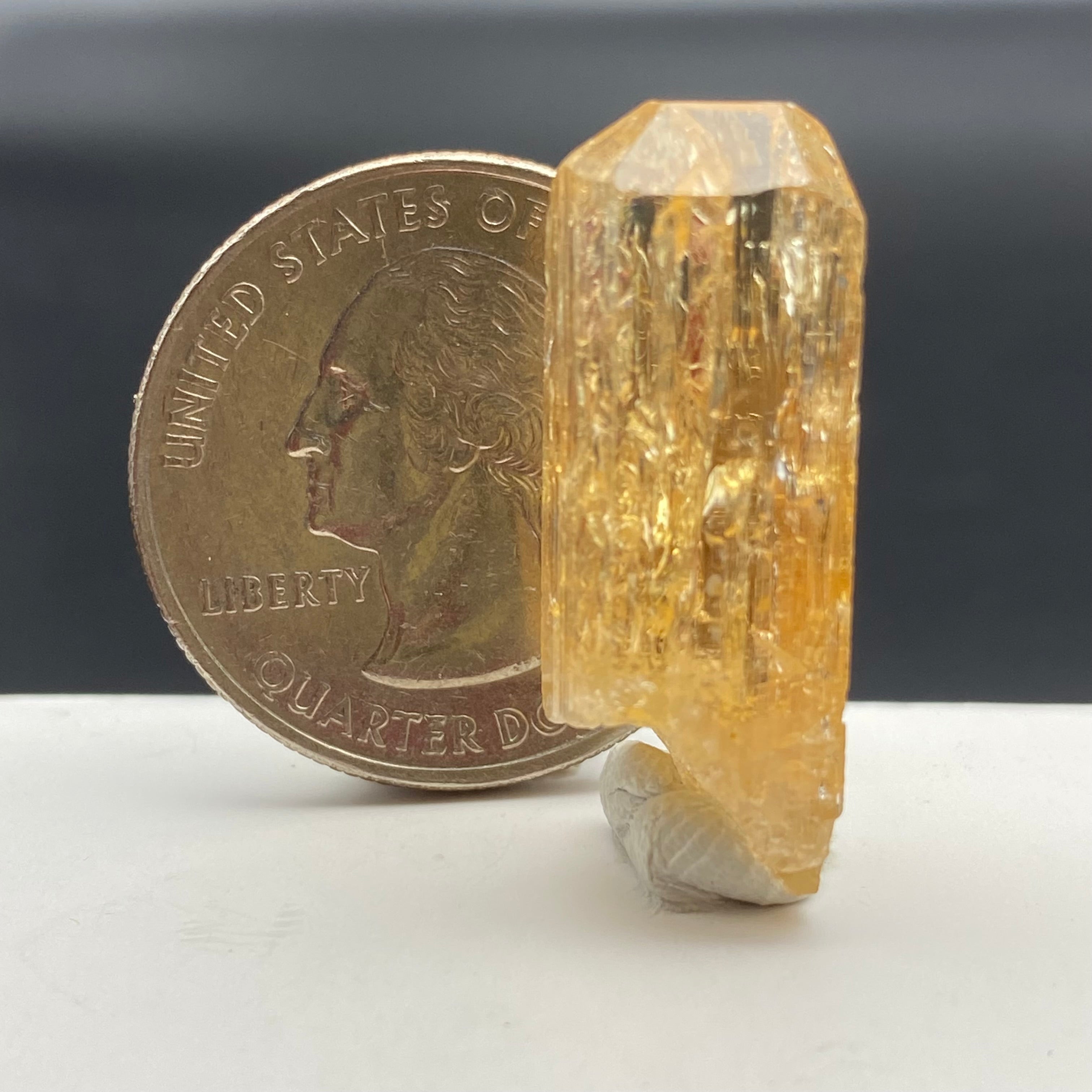 Imperial Topaz Natural Full Terminated Crystal - 096