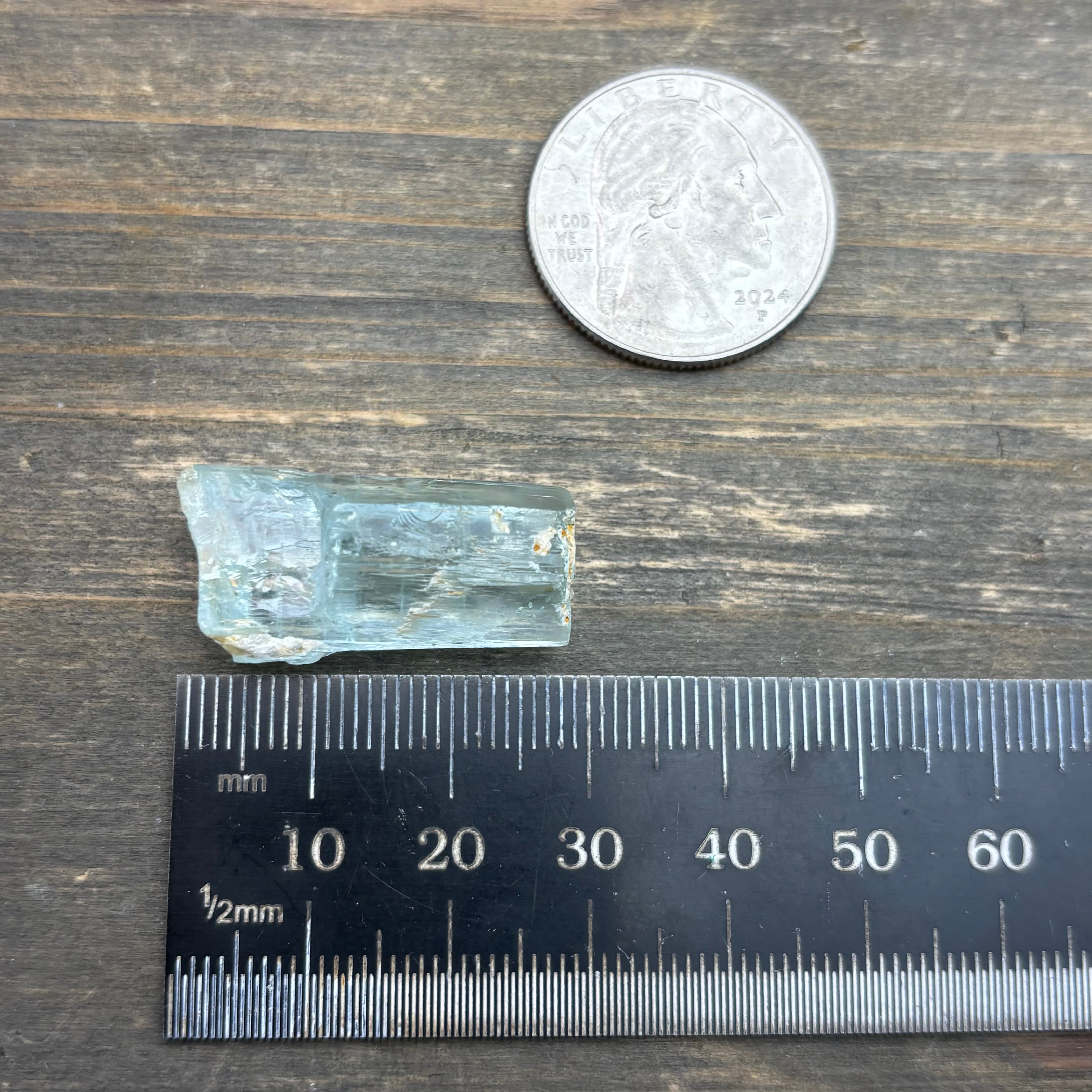 Aquamarine Crystal from the High Himalayas - 010