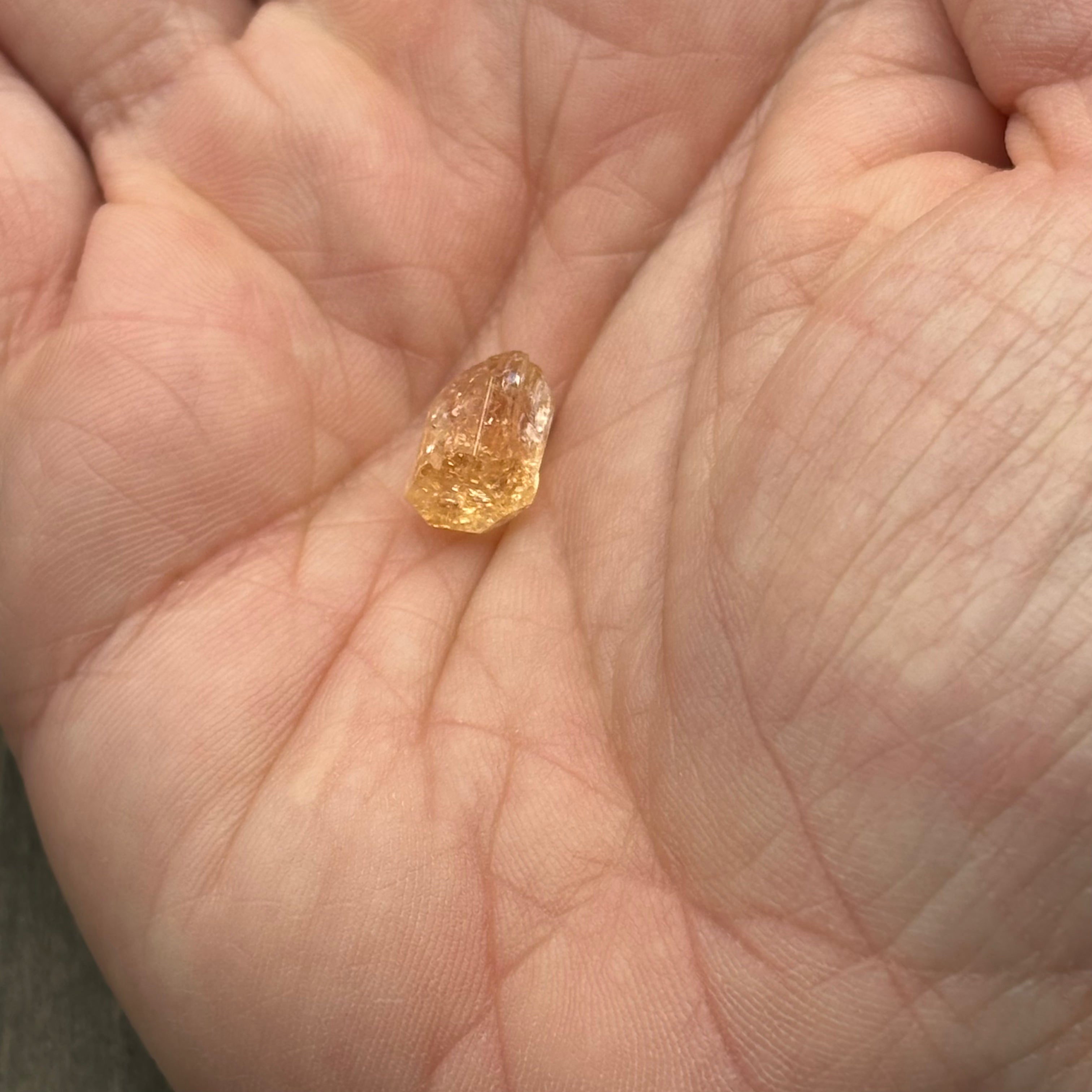 Imperial Topaz Natural Full Terminated Crystal - 252