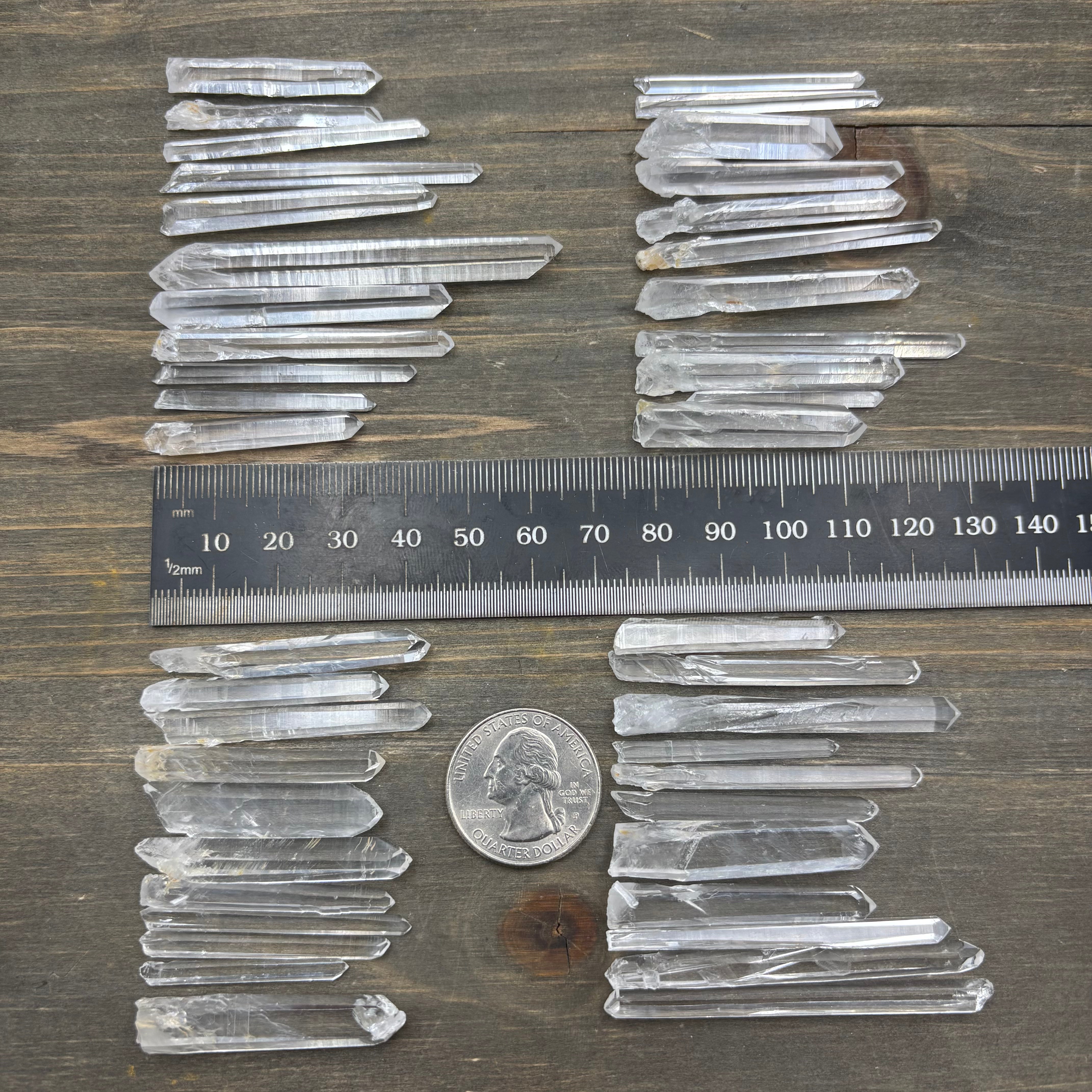 Colombian Quartz Needles, Kit of 11