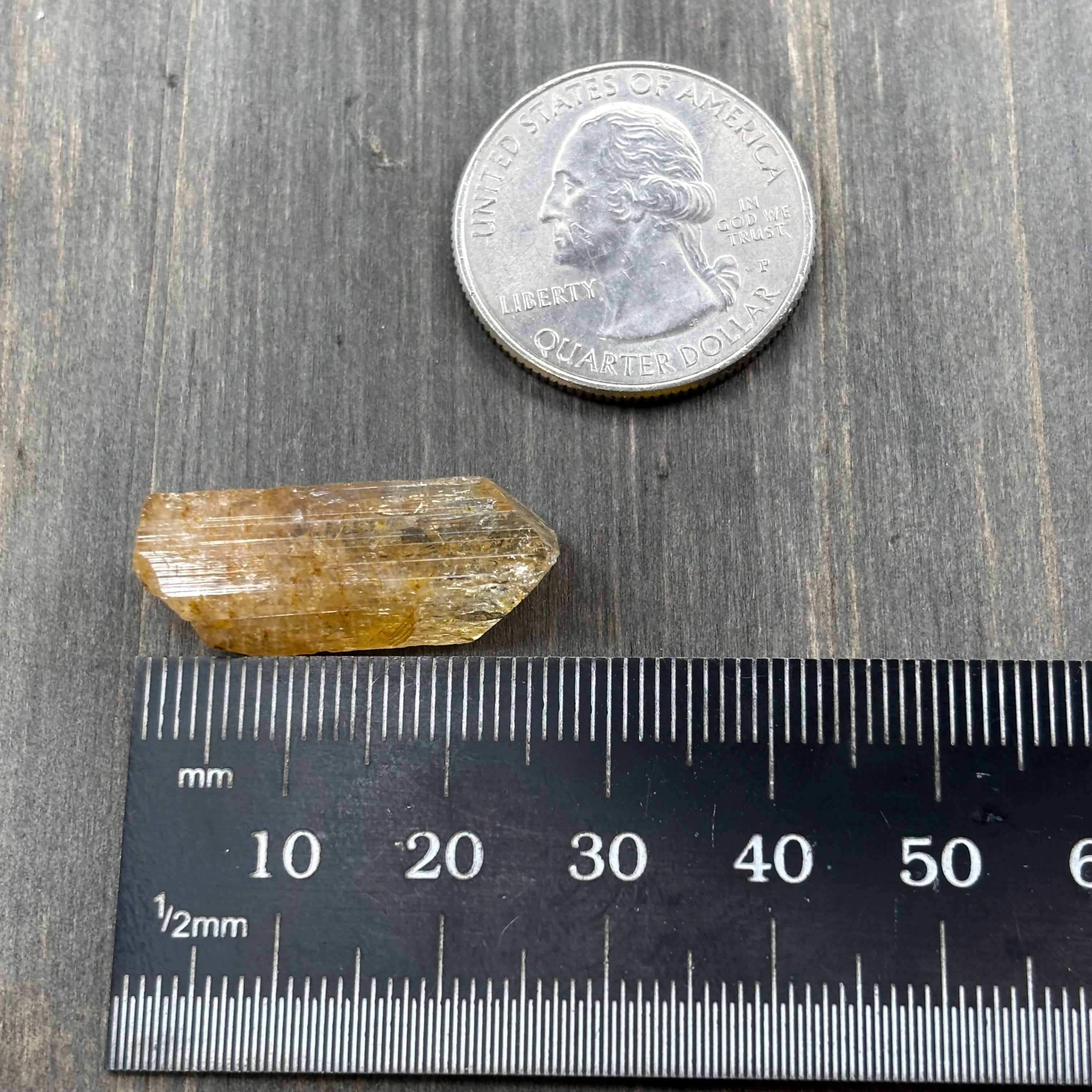 Imperial Topaz Natural Full Terminated Crystal - 205