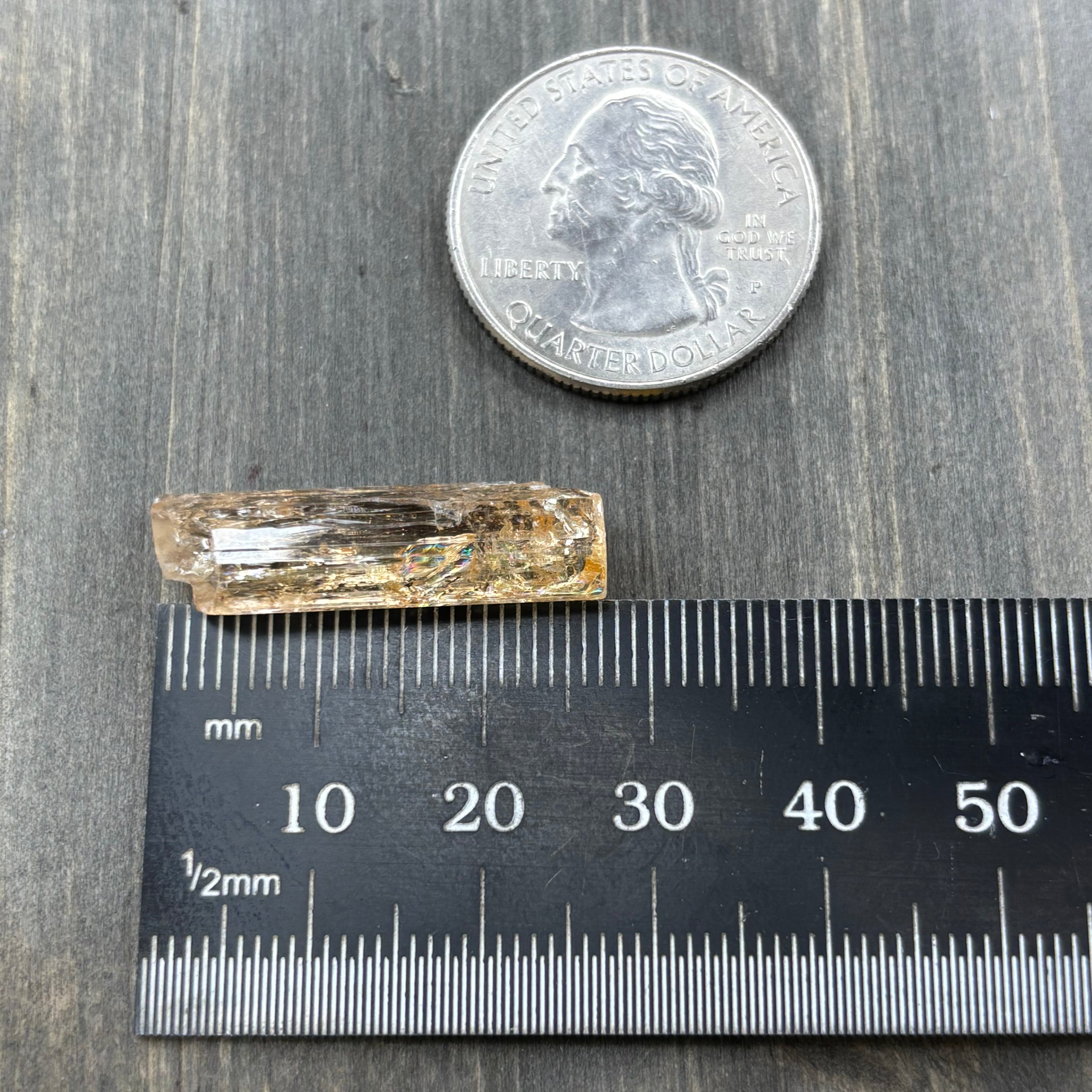 Imperial Topaz Natural Full Terminated Crystal - 209