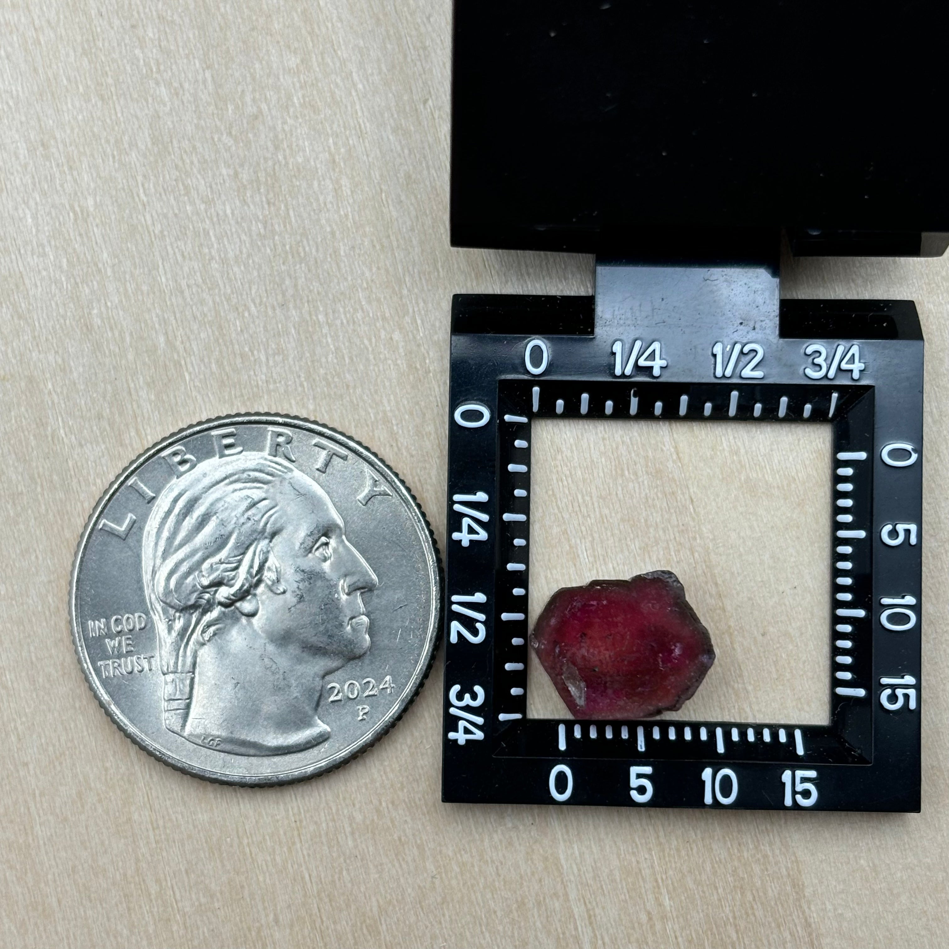 Watermelon Tourmaline Crystal Slice - 012