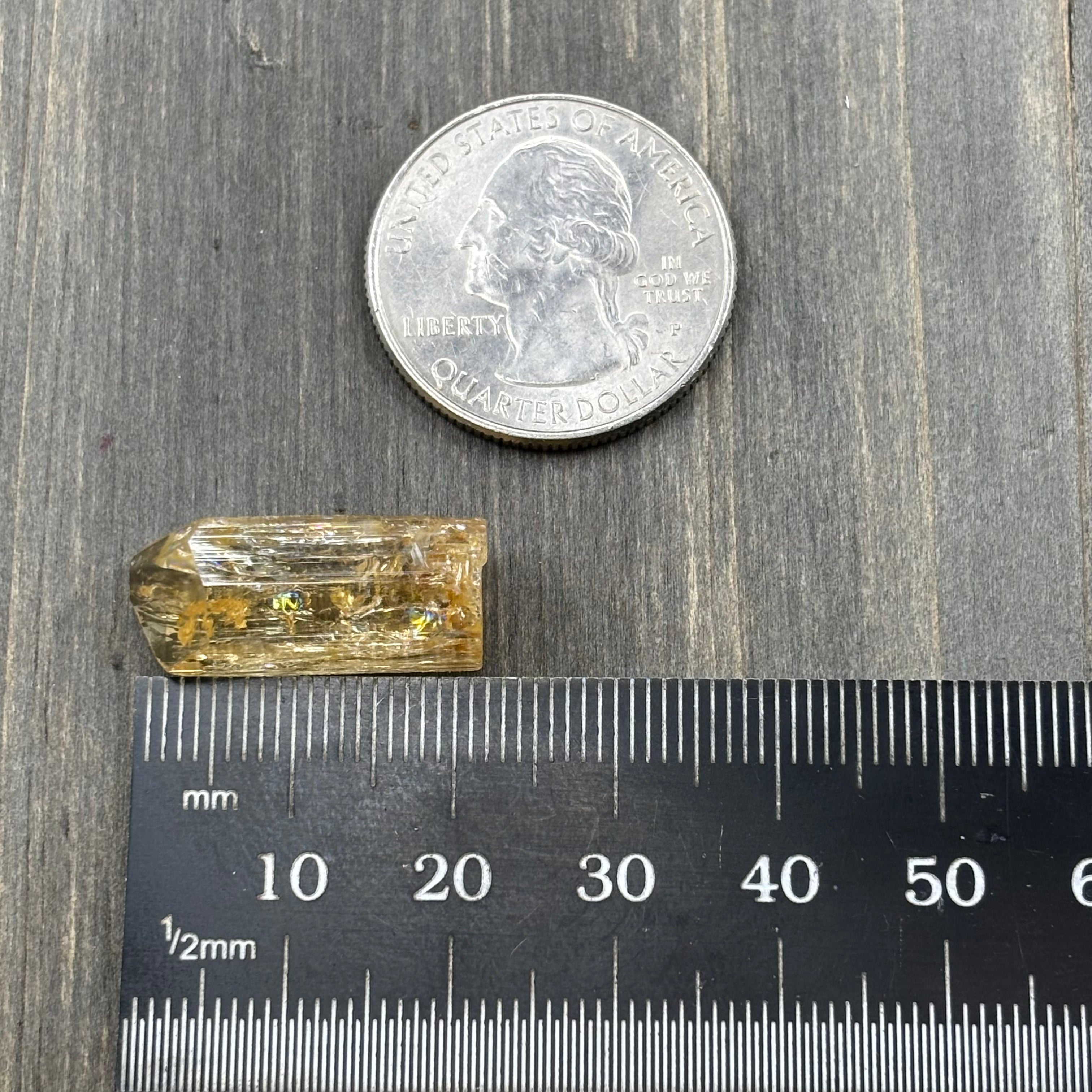 Imperial Topaz Natural Full Terminated Crystal - 210