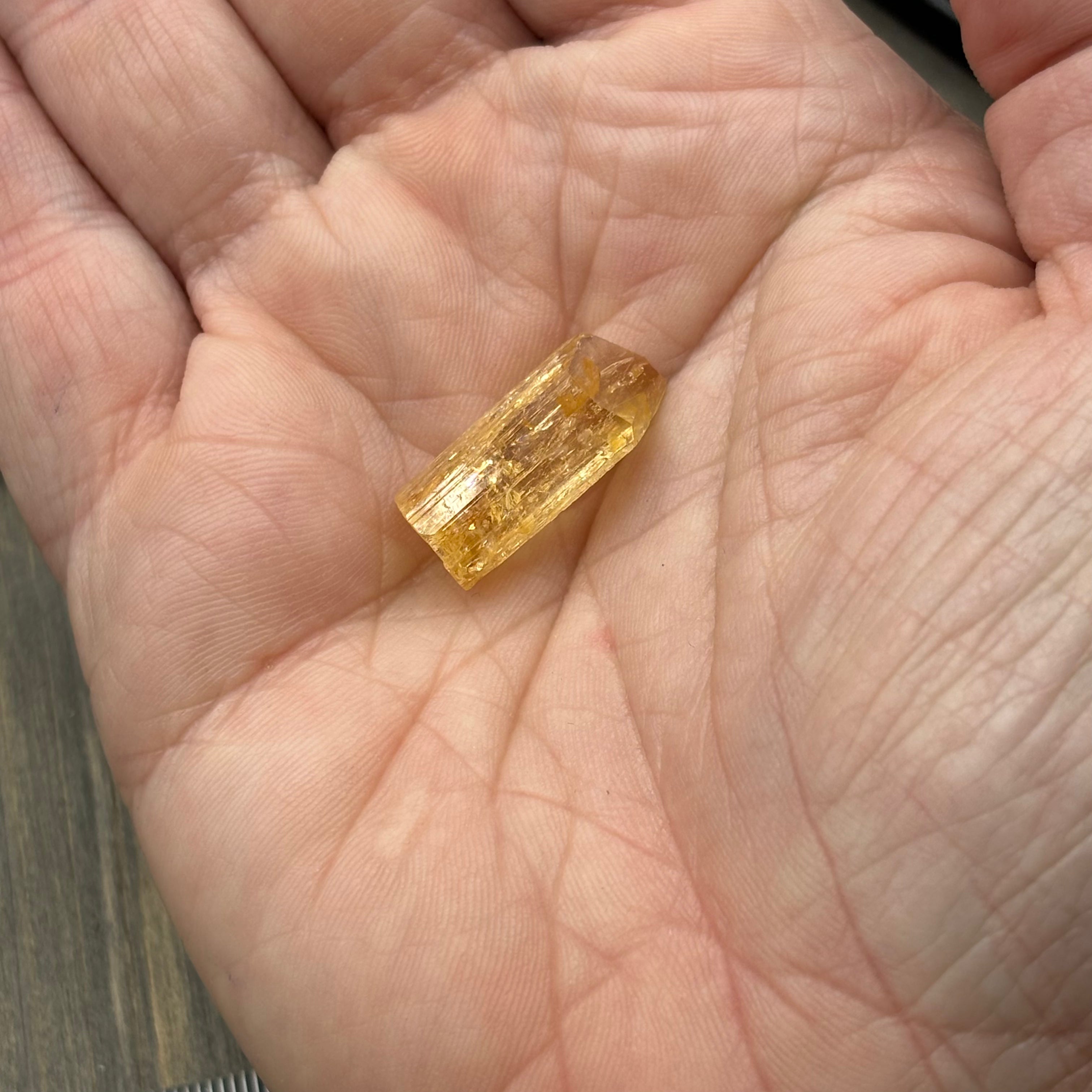 Imperial Topaz Natural Full Terminated Crystal - 210