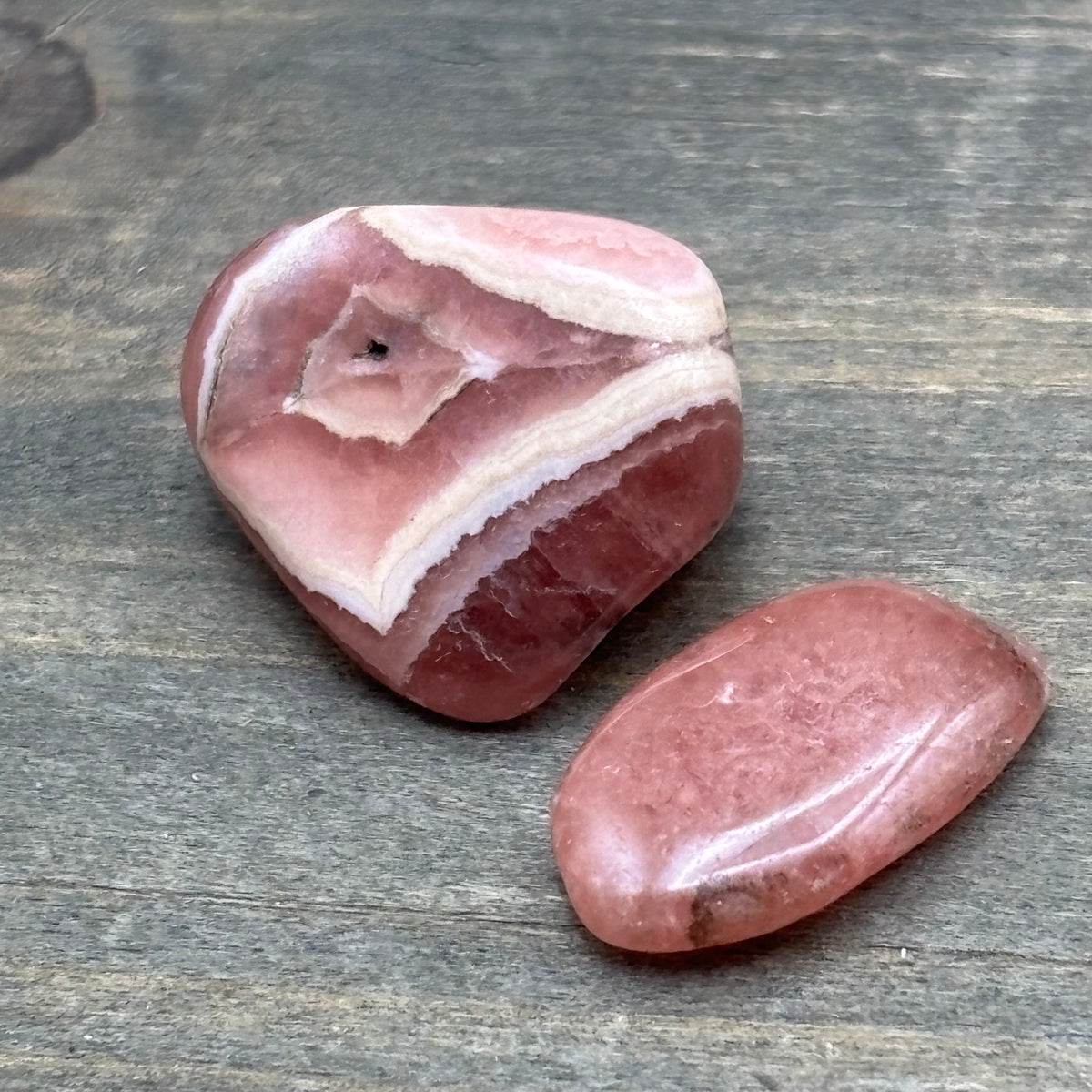 Ruby Crystal Tower Rhodochrosite Point Pair | Clarity Crystal Shop