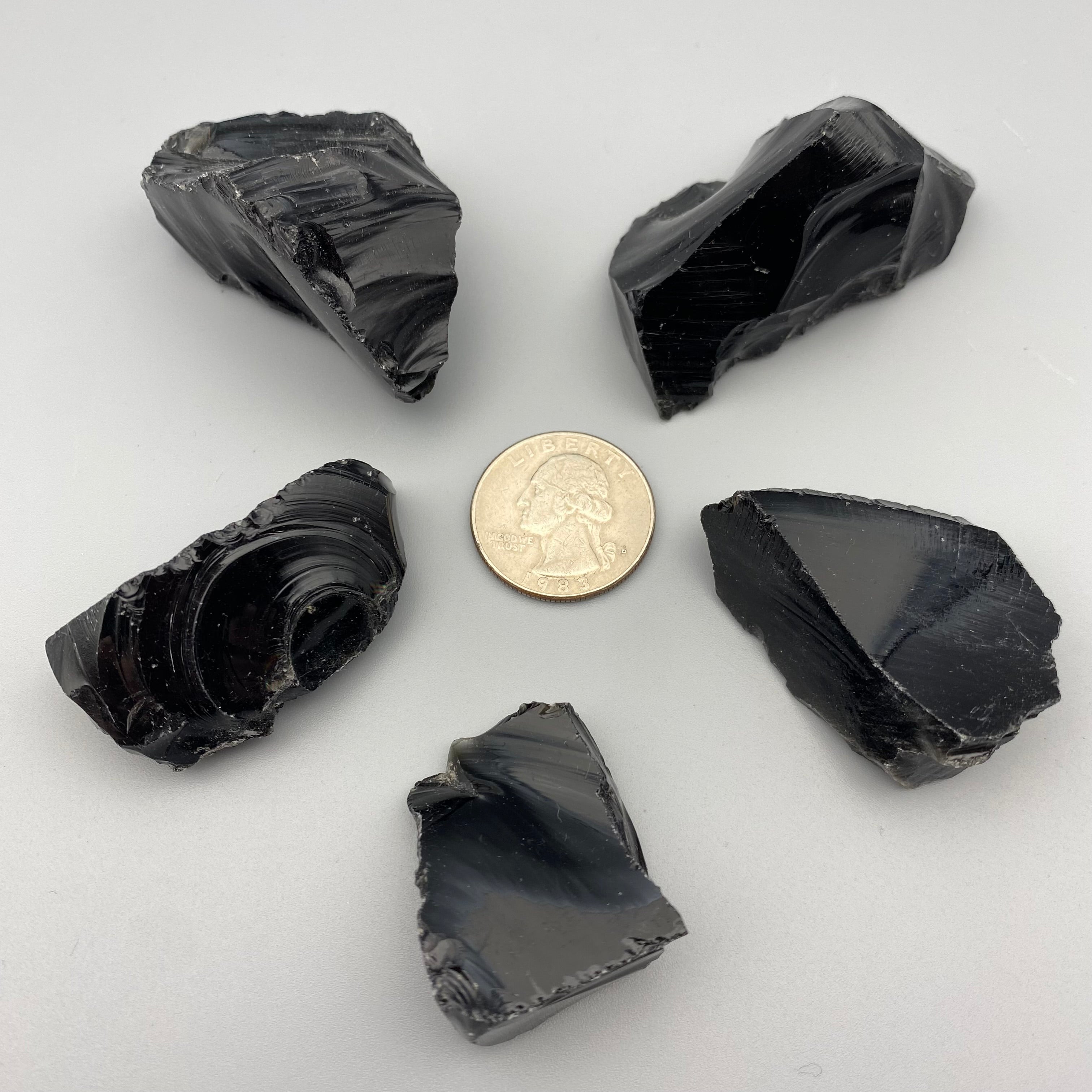 Natural Obsidian, Kit of 5