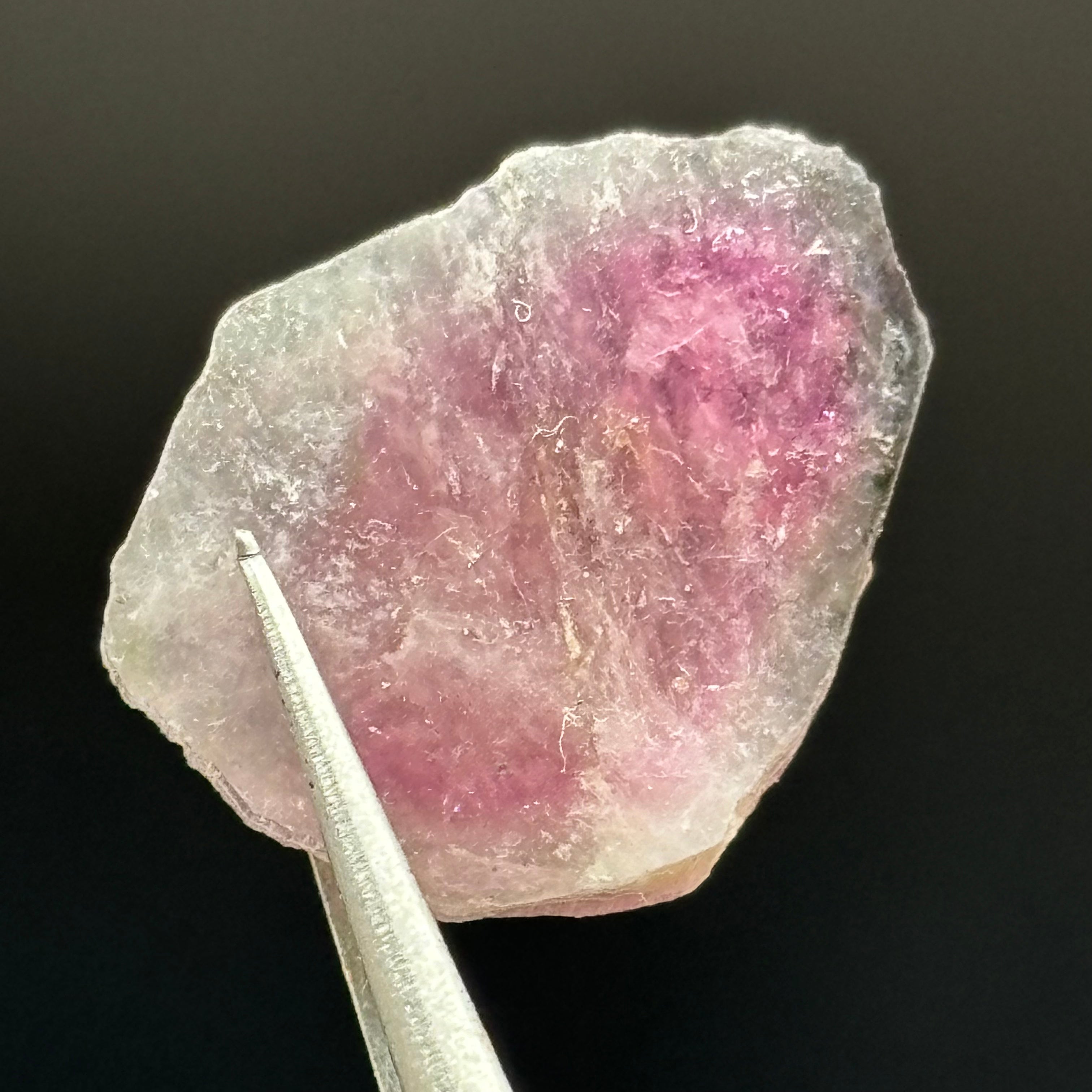 Watermelon Tourmaline Crystal Slice - 036