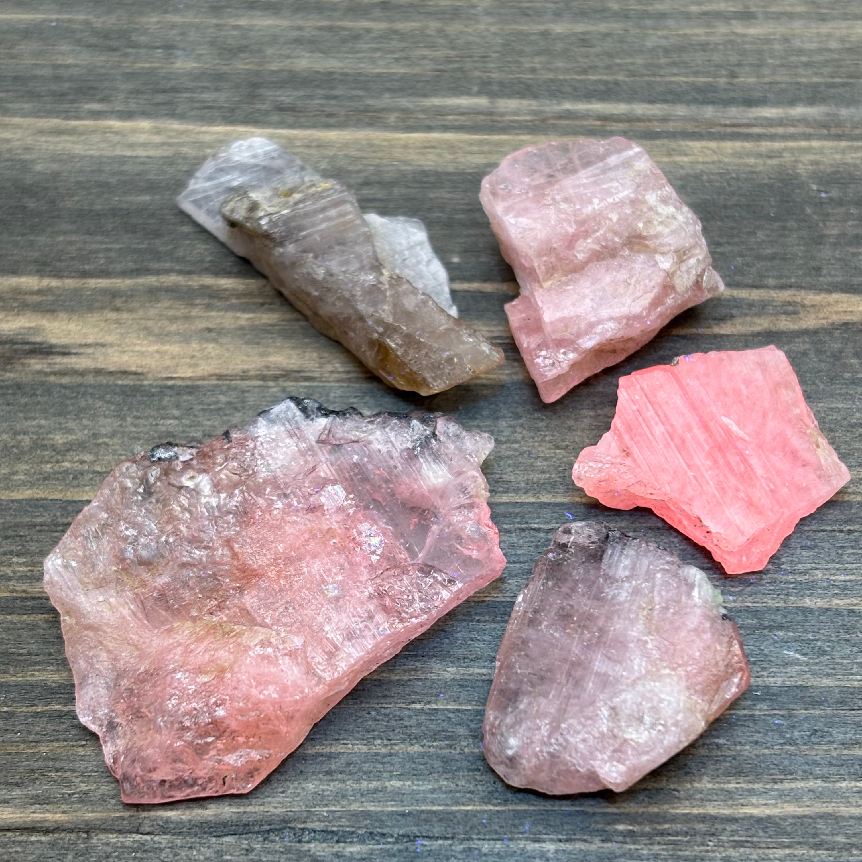 Fluorescent Mangano Axinite, Kit of 5