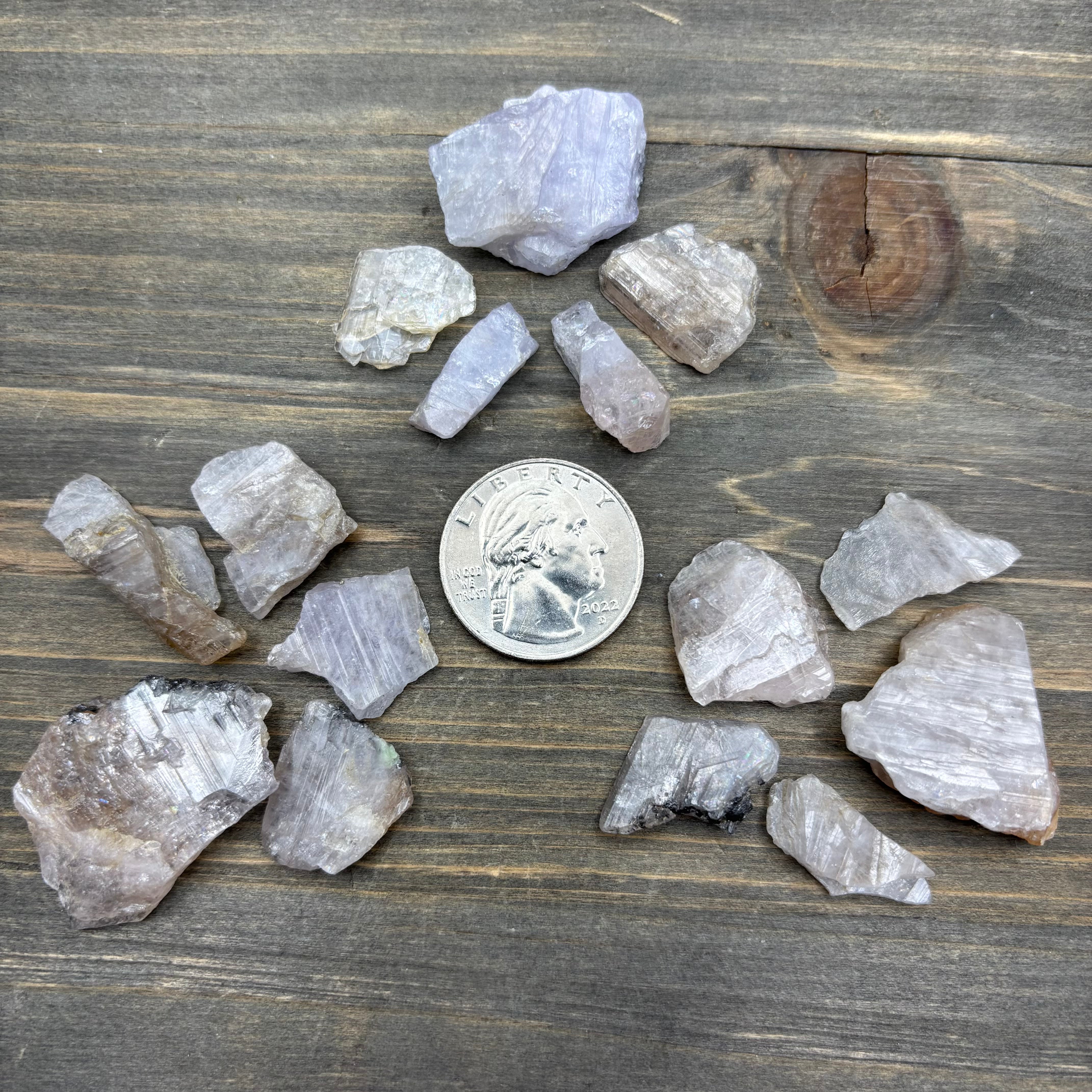 Fluorescent Mangano Axinite, Kit of 5