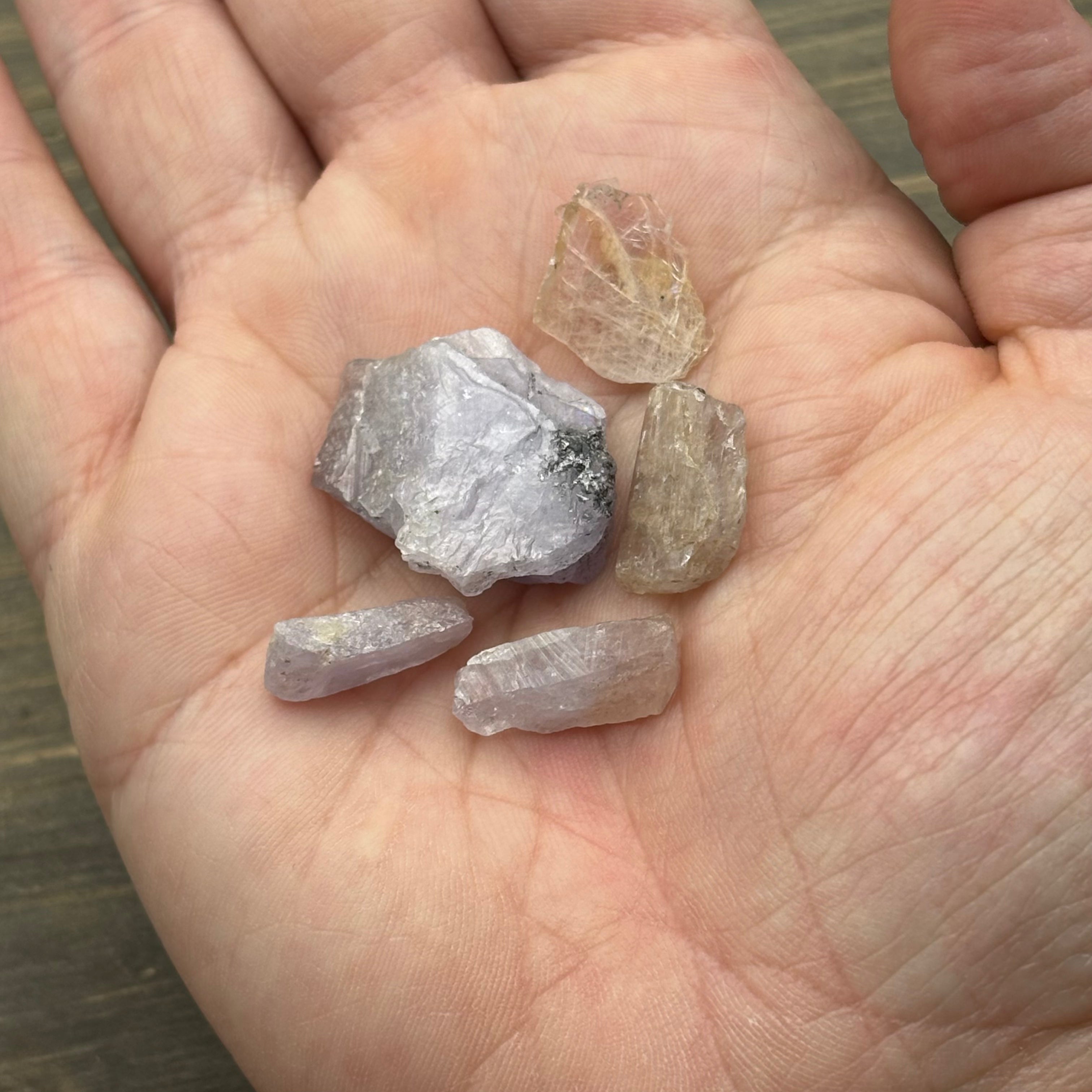 Fluorescent Mangano Axinite, Kit of 5