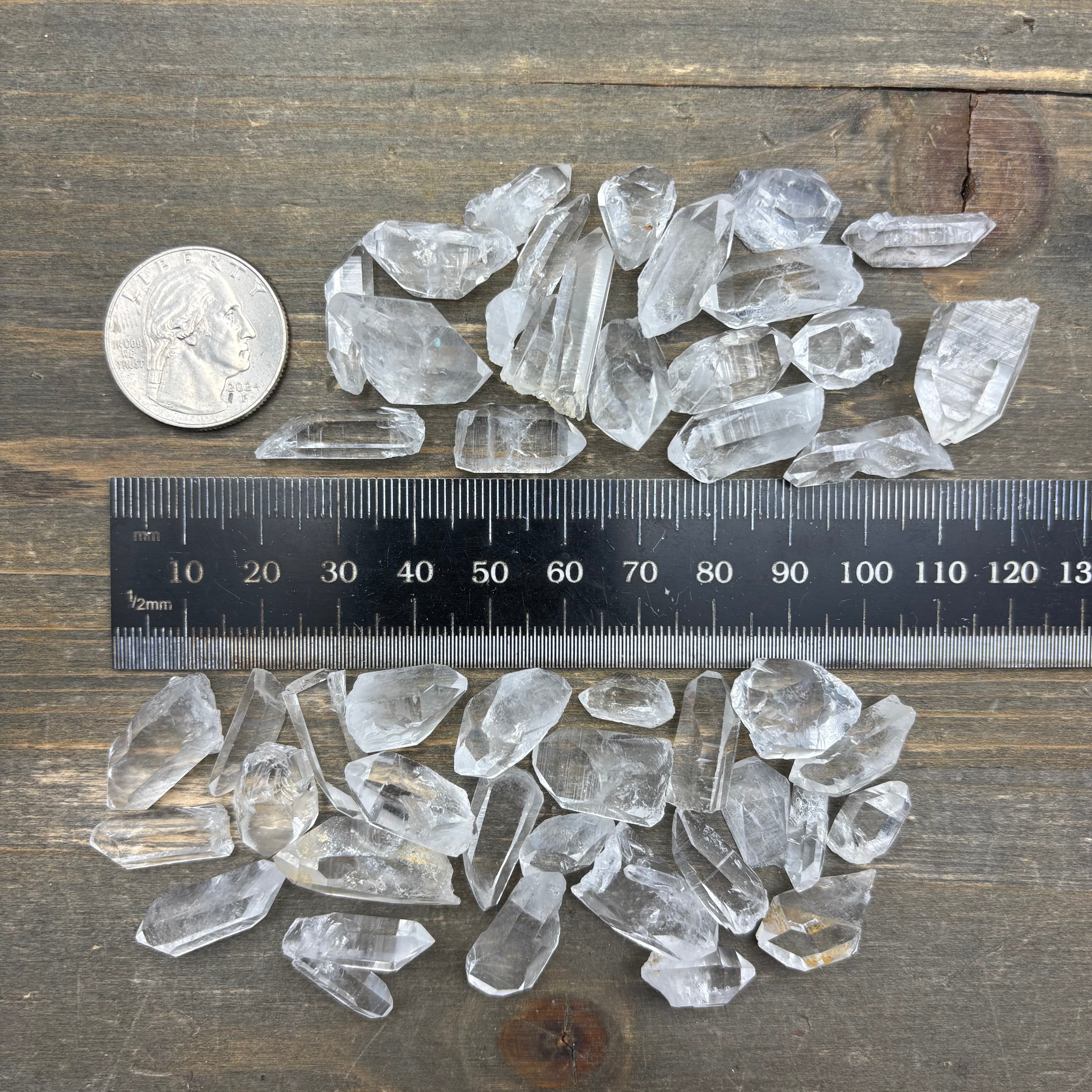 Quartz Crystal Points, Arkansas, 75 grams (extra small)
