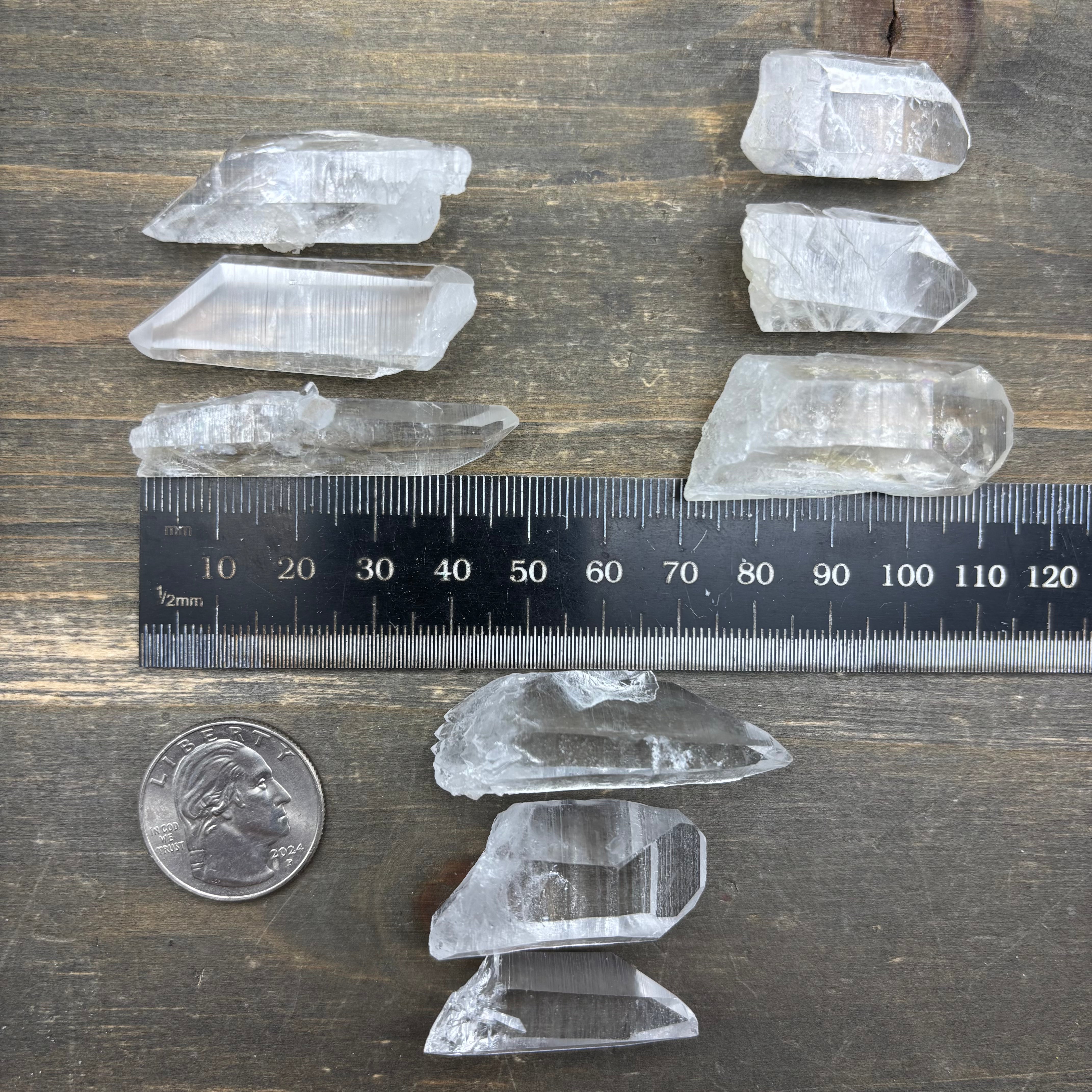 Quartz Crystal Points, Arkansas, Kit of 3