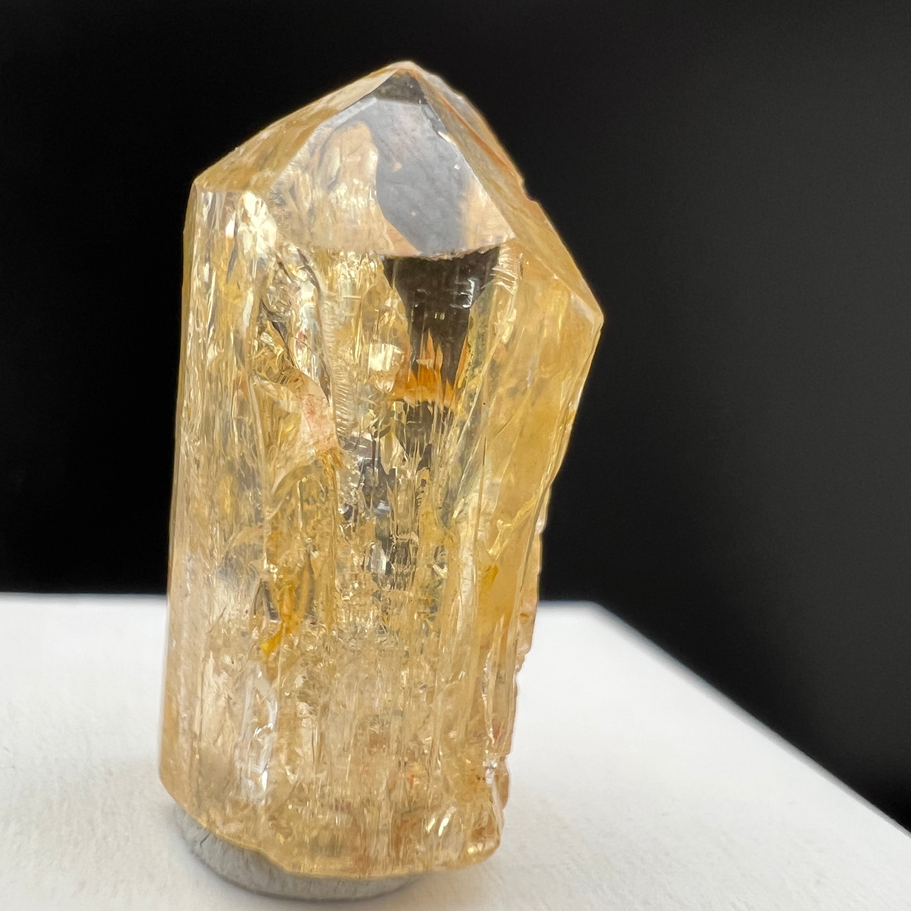 Imperial Topaz Natural Full Terminated Crystal - 044