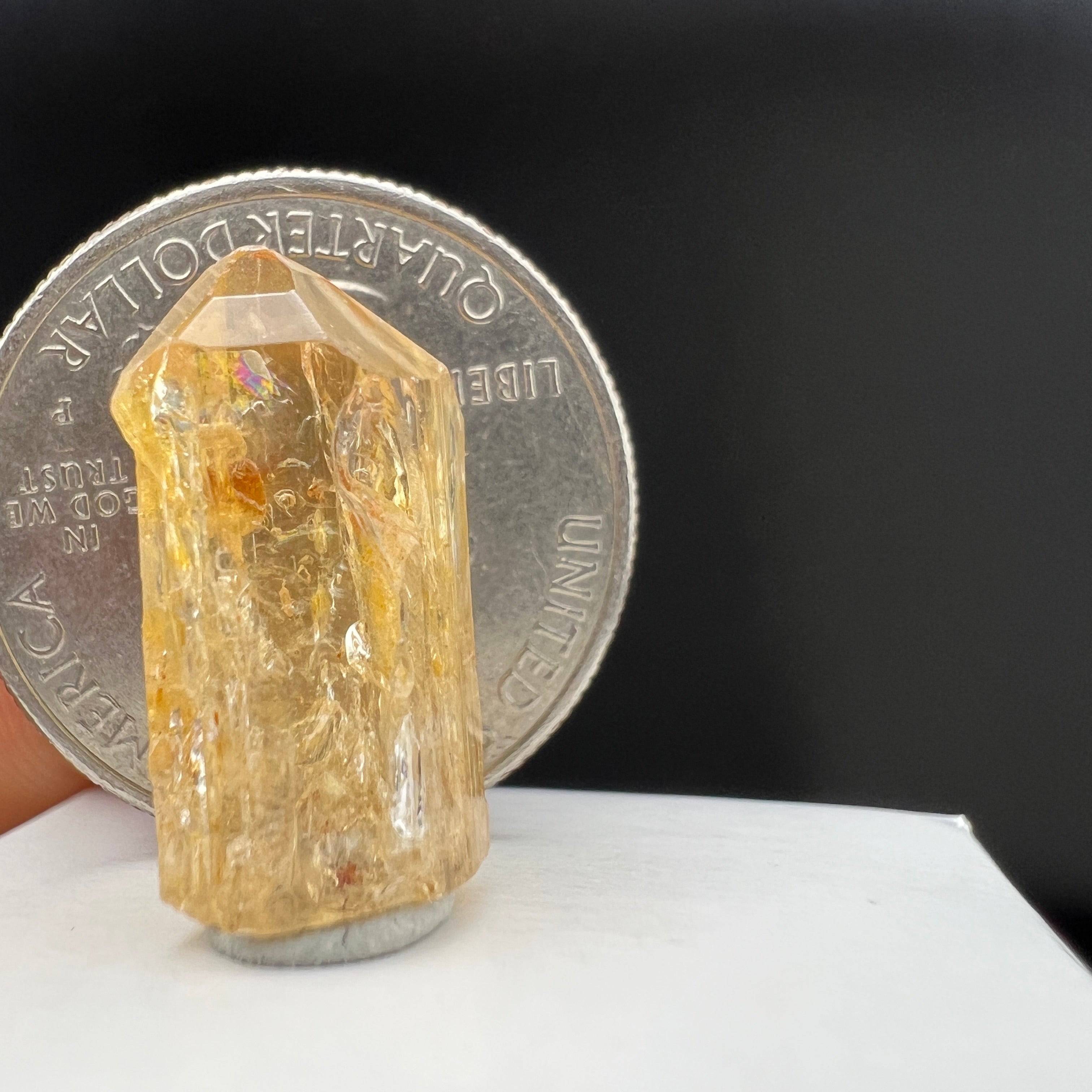 Imperial Topaz Natural Full Terminated Crystal - 044