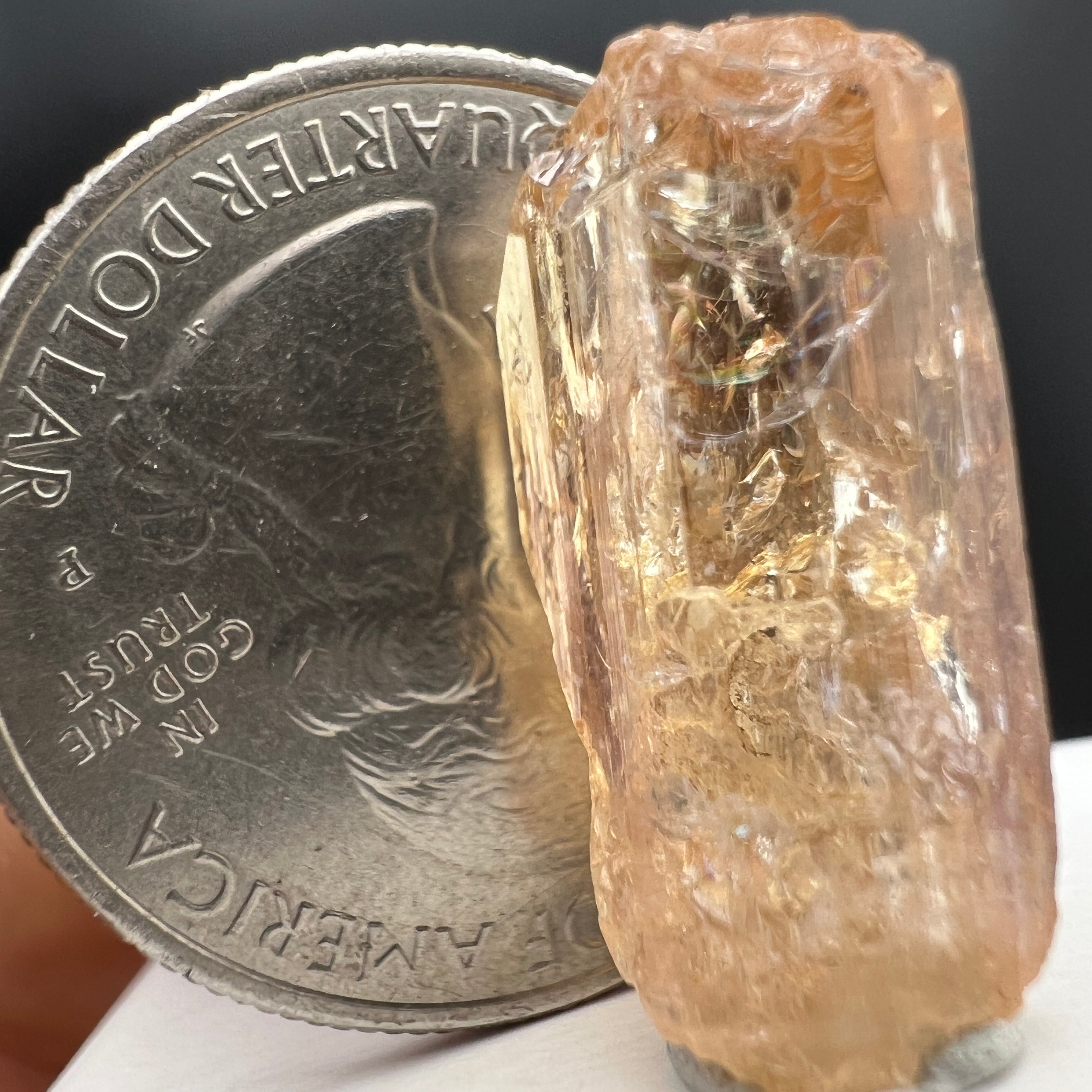 Imperial Topaz Natural Full Terminated Crystal - 052