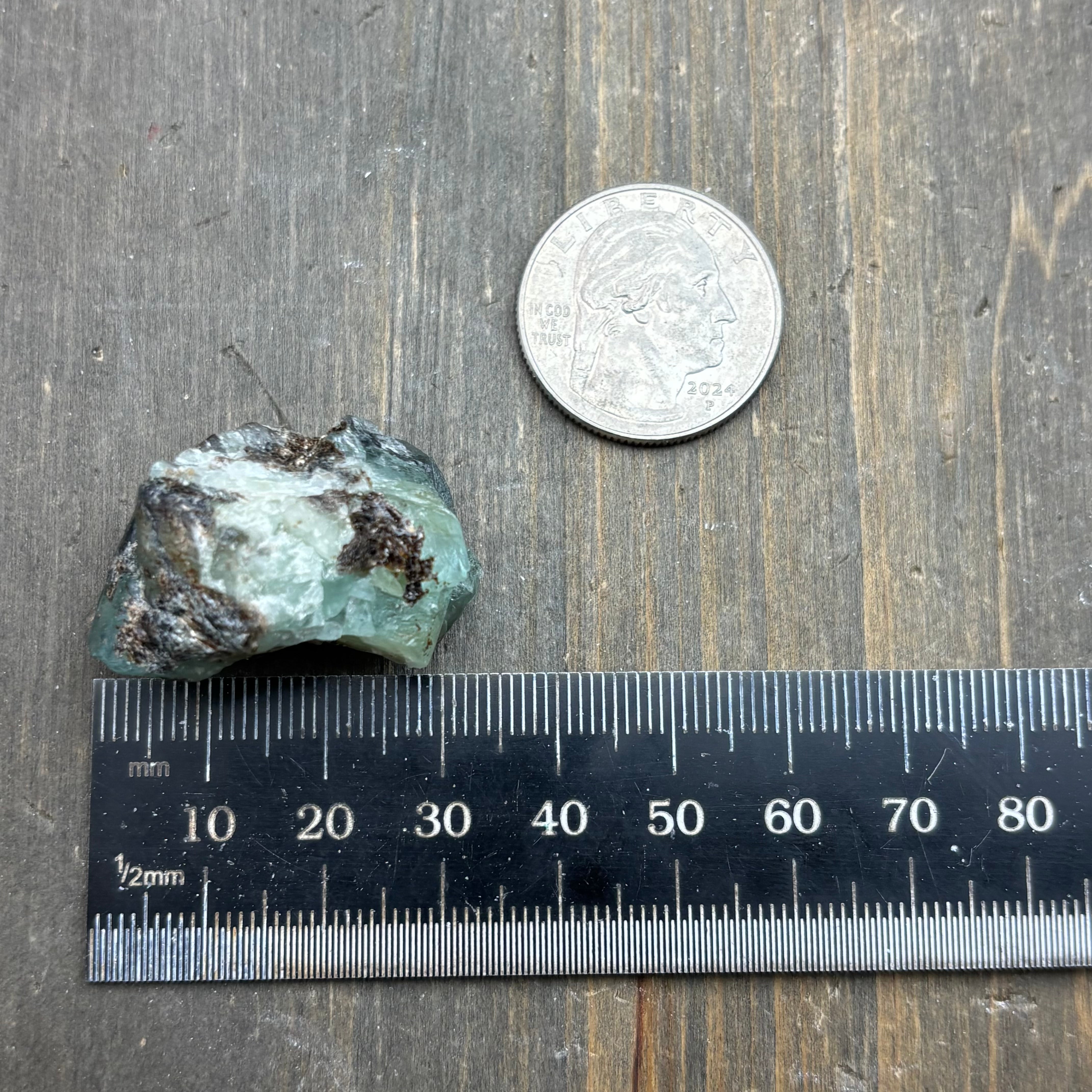 Emerald with Biotite and Quartz - 013