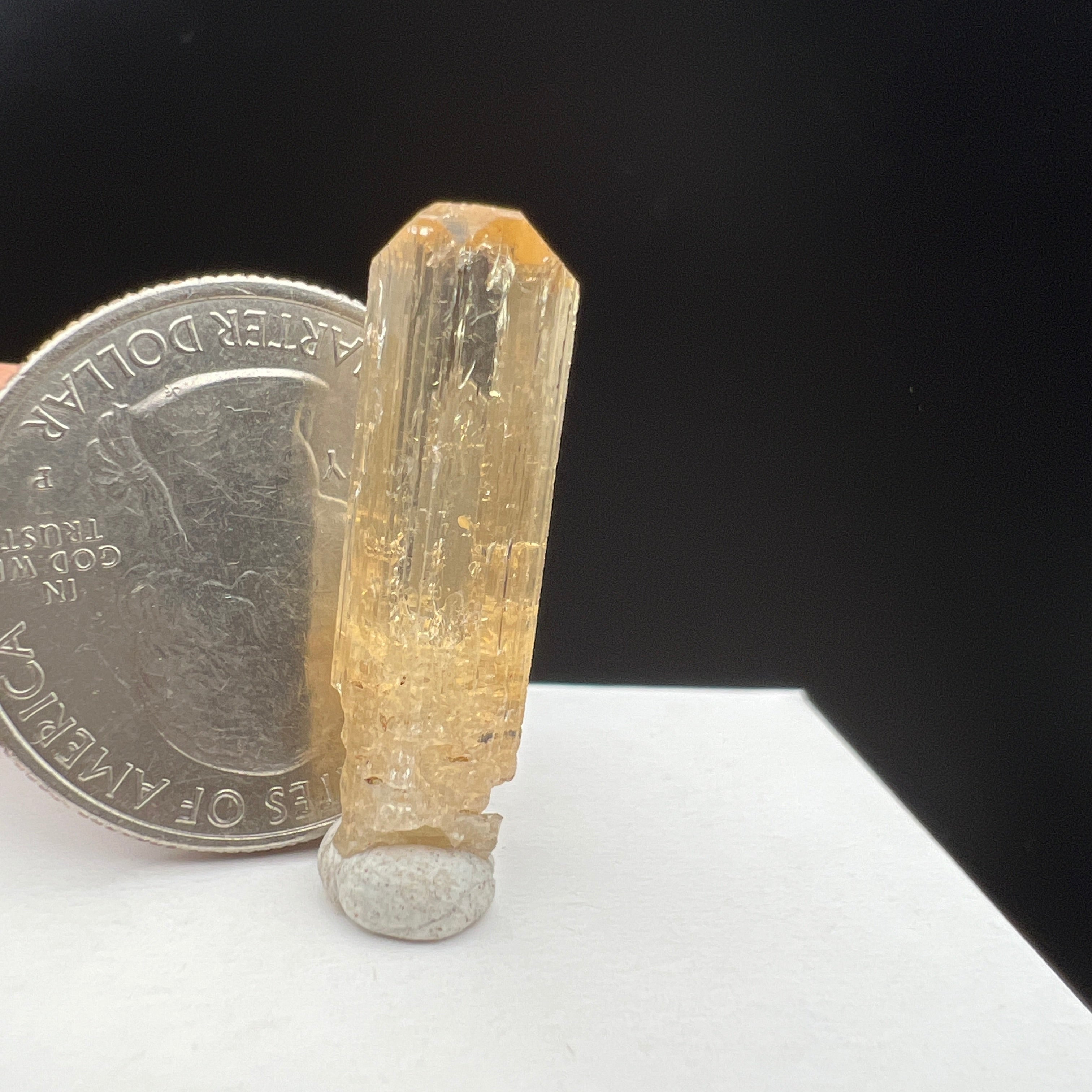 Imperial Topaz Natural Full Terminated Crystal - 064