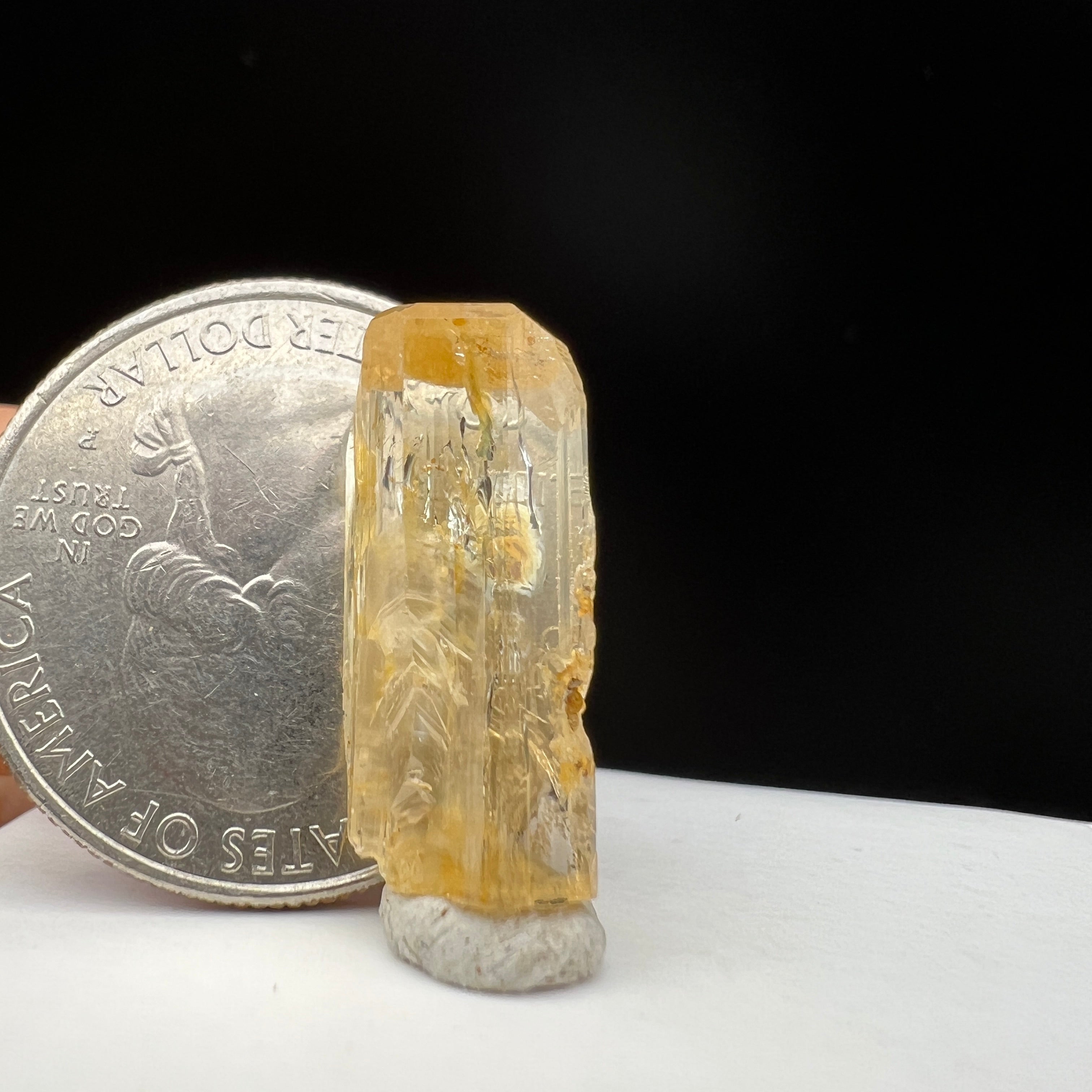 Imperial Topaz Natural Full Terminated Crystal - 066