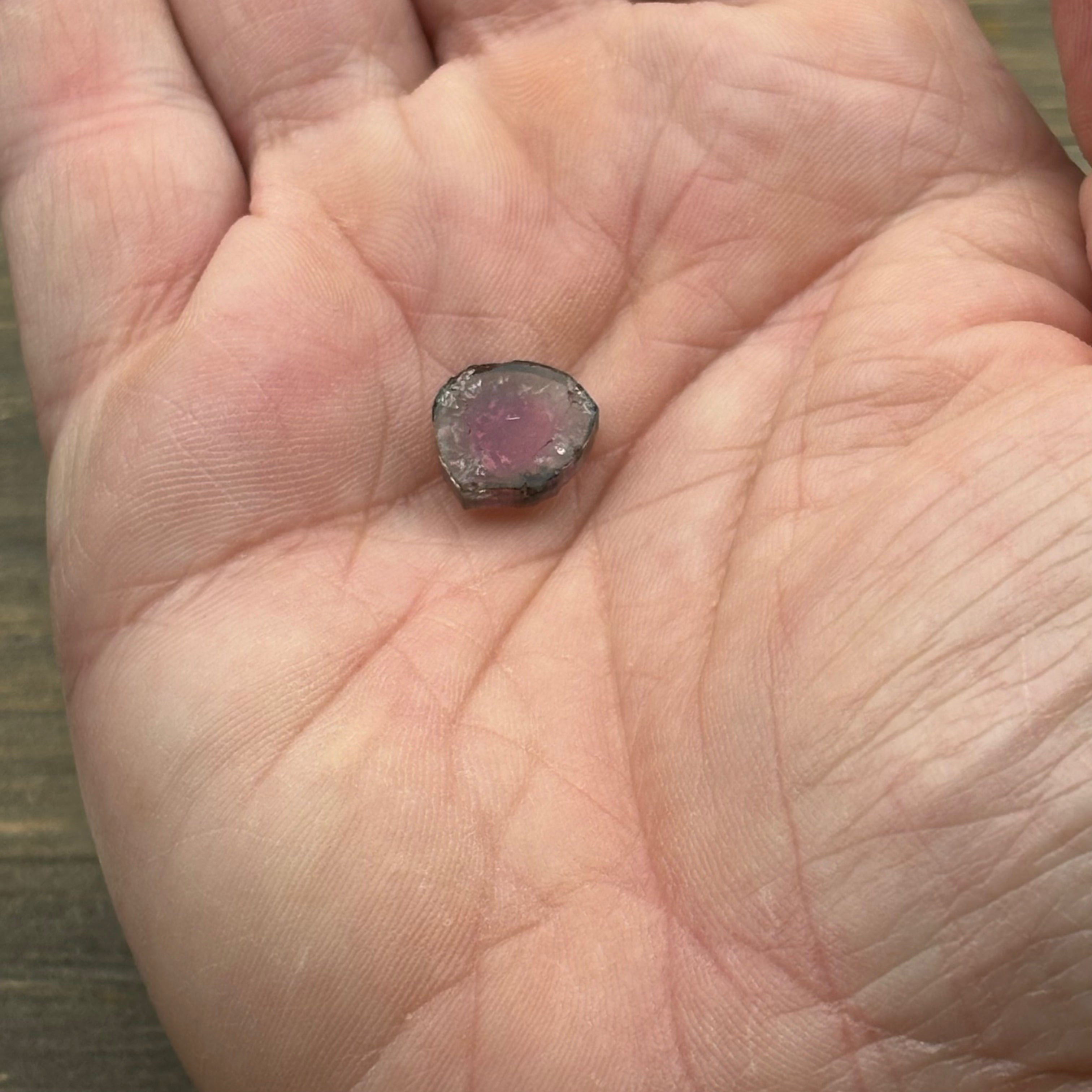 Watermelon Tourmaline Crystal Slice - 109