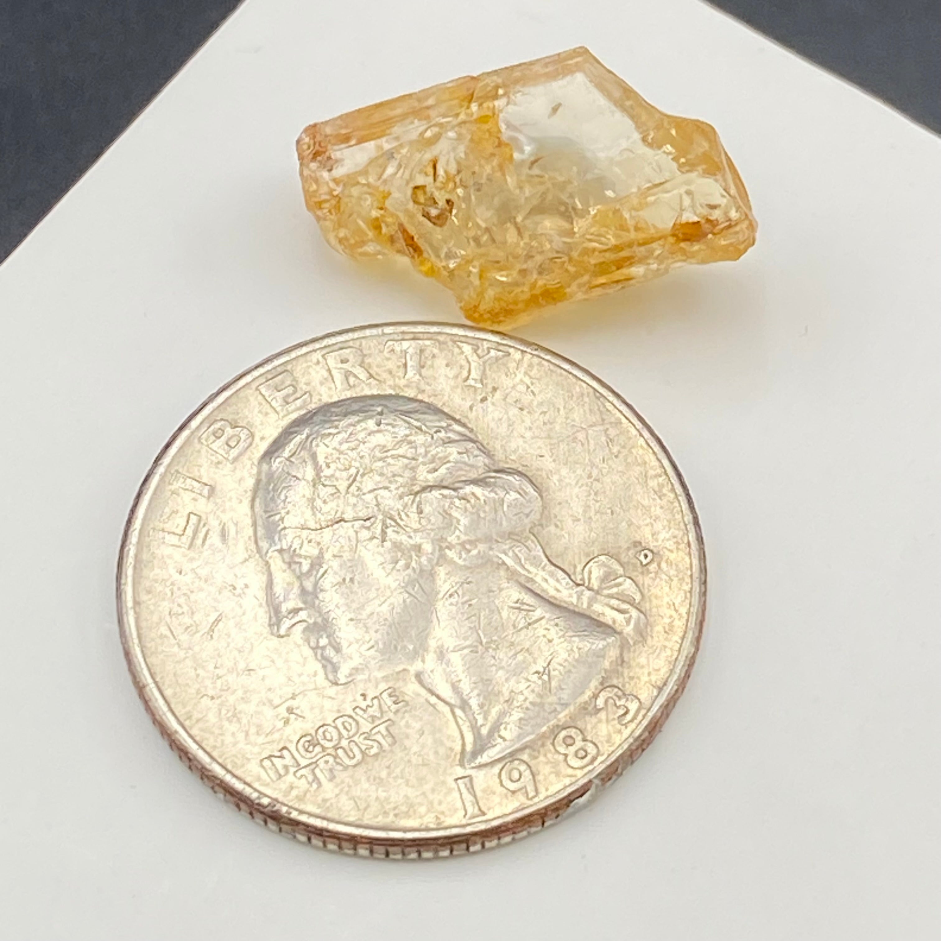 Imperial Topaz Non-Terminated Crystal - 110
