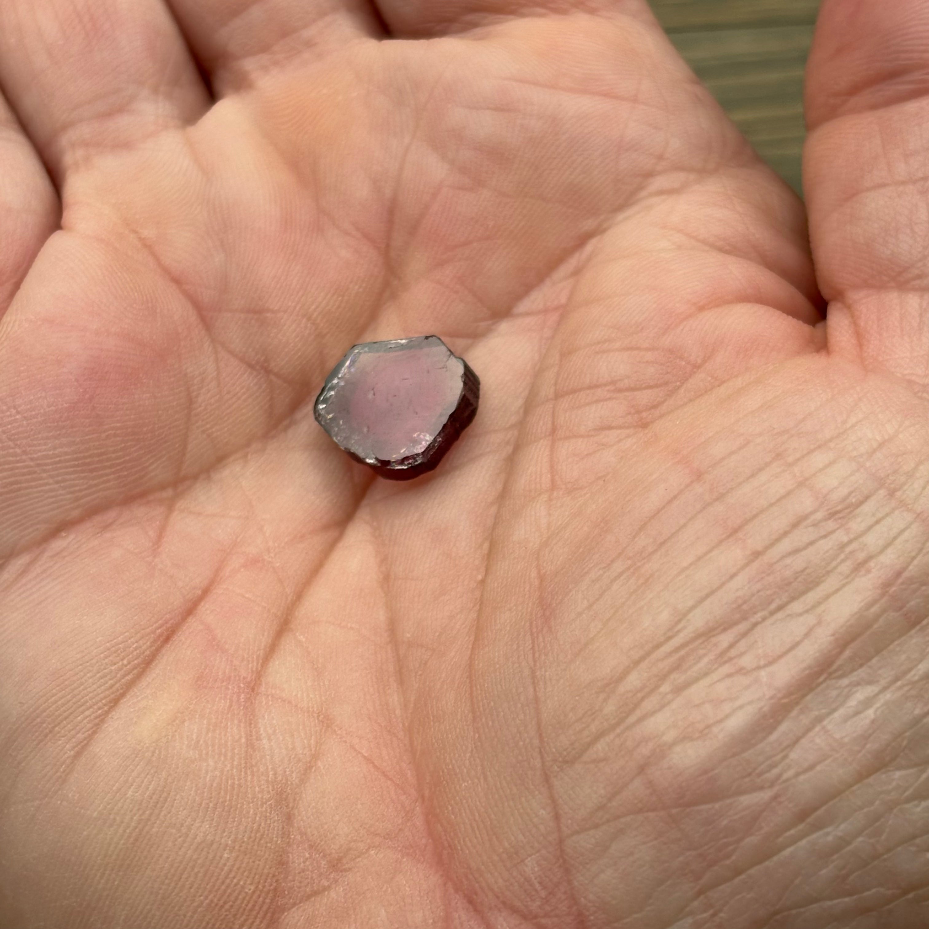 Watermelon Tourmaline Crystal Slice - 113