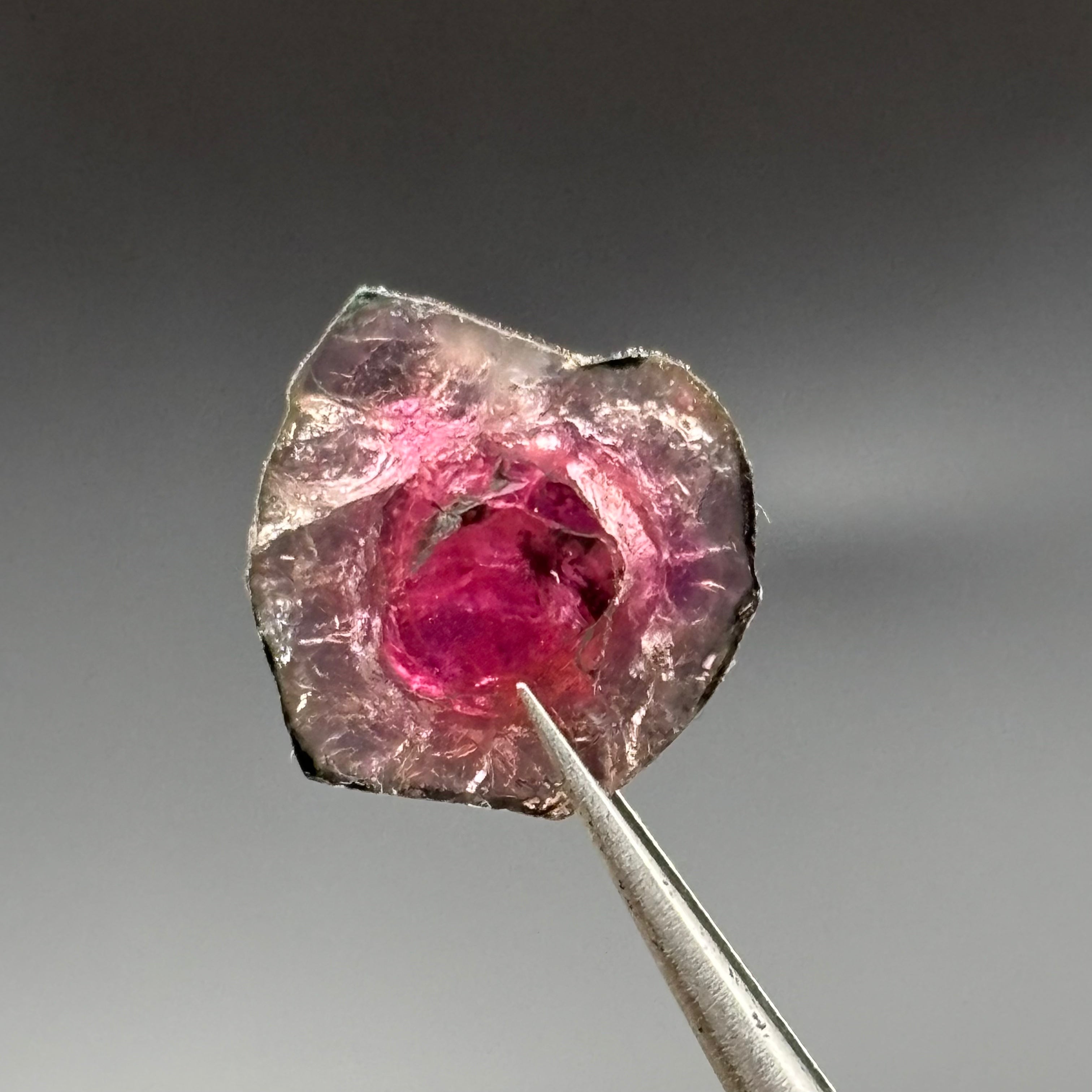 Watermelon Tourmaline Crystal Slice - 114