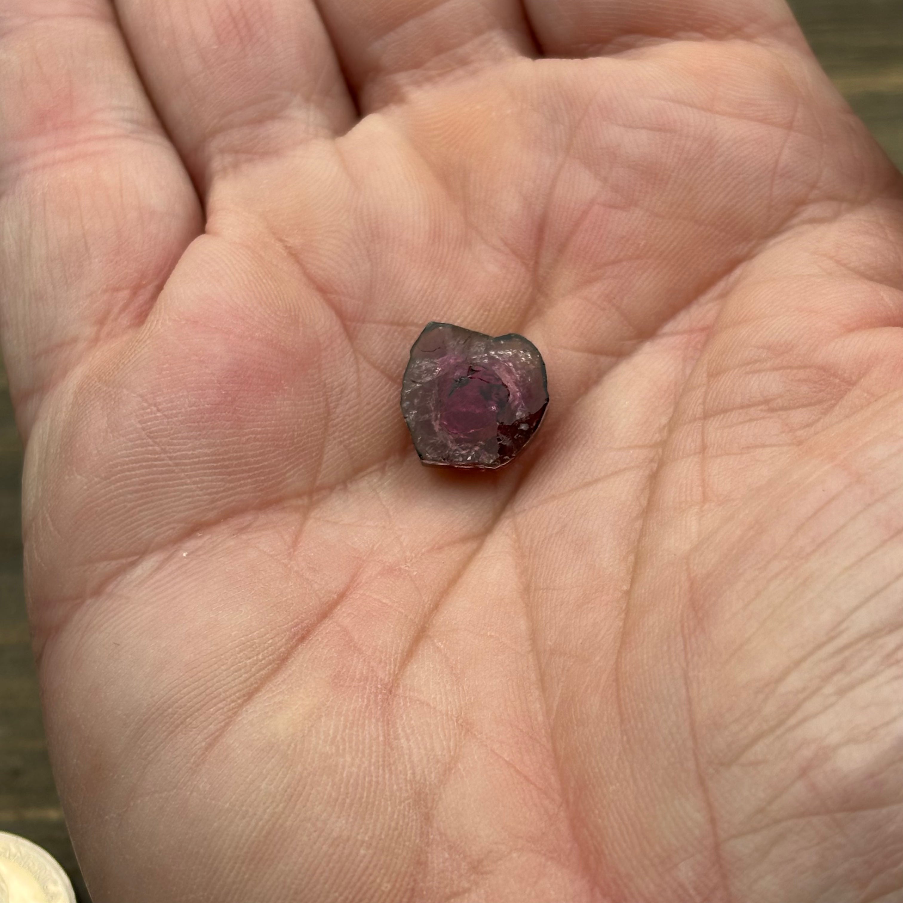 Watermelon Tourmaline Crystal Slice - 114