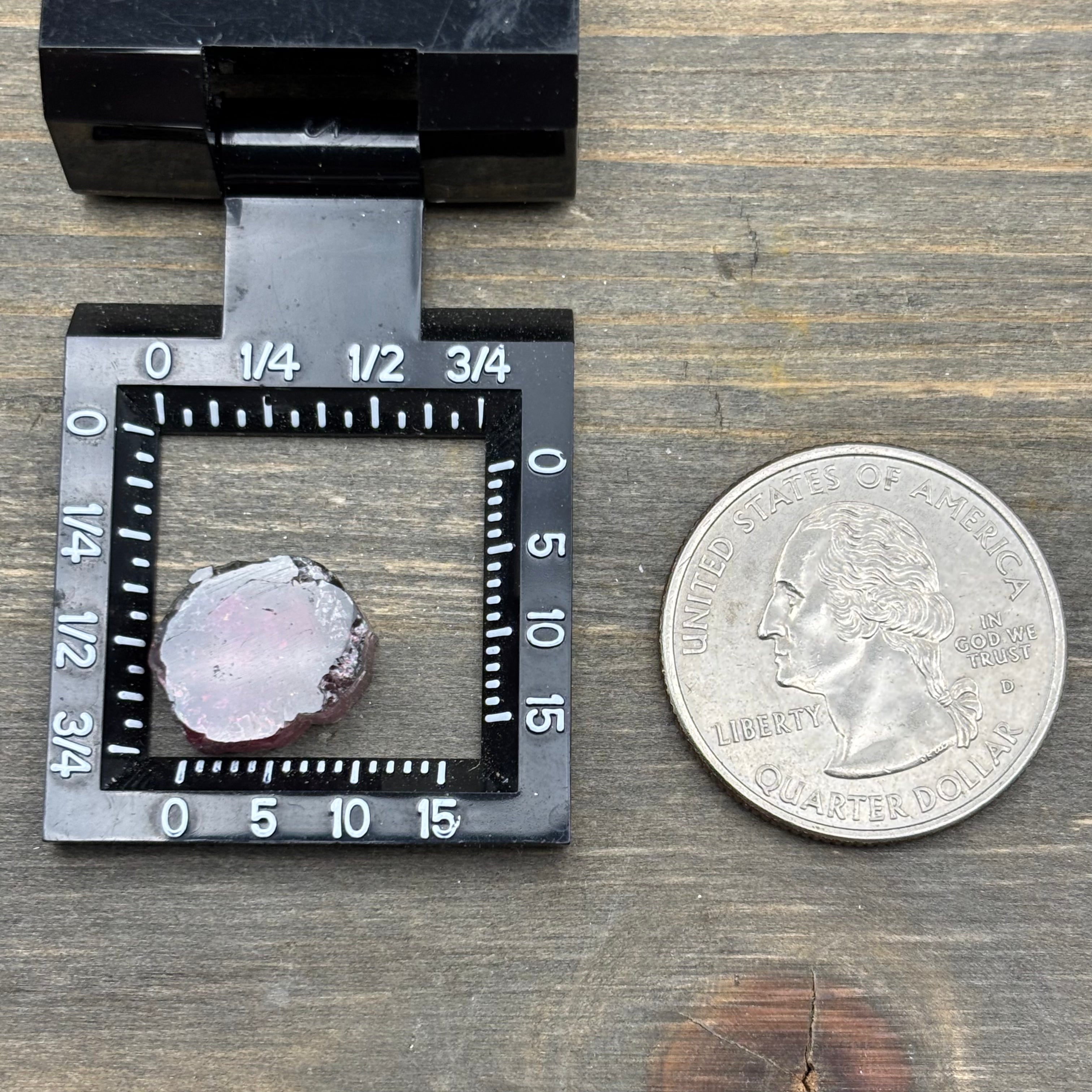 Watermelon Tourmaline Crystal Slice - 117