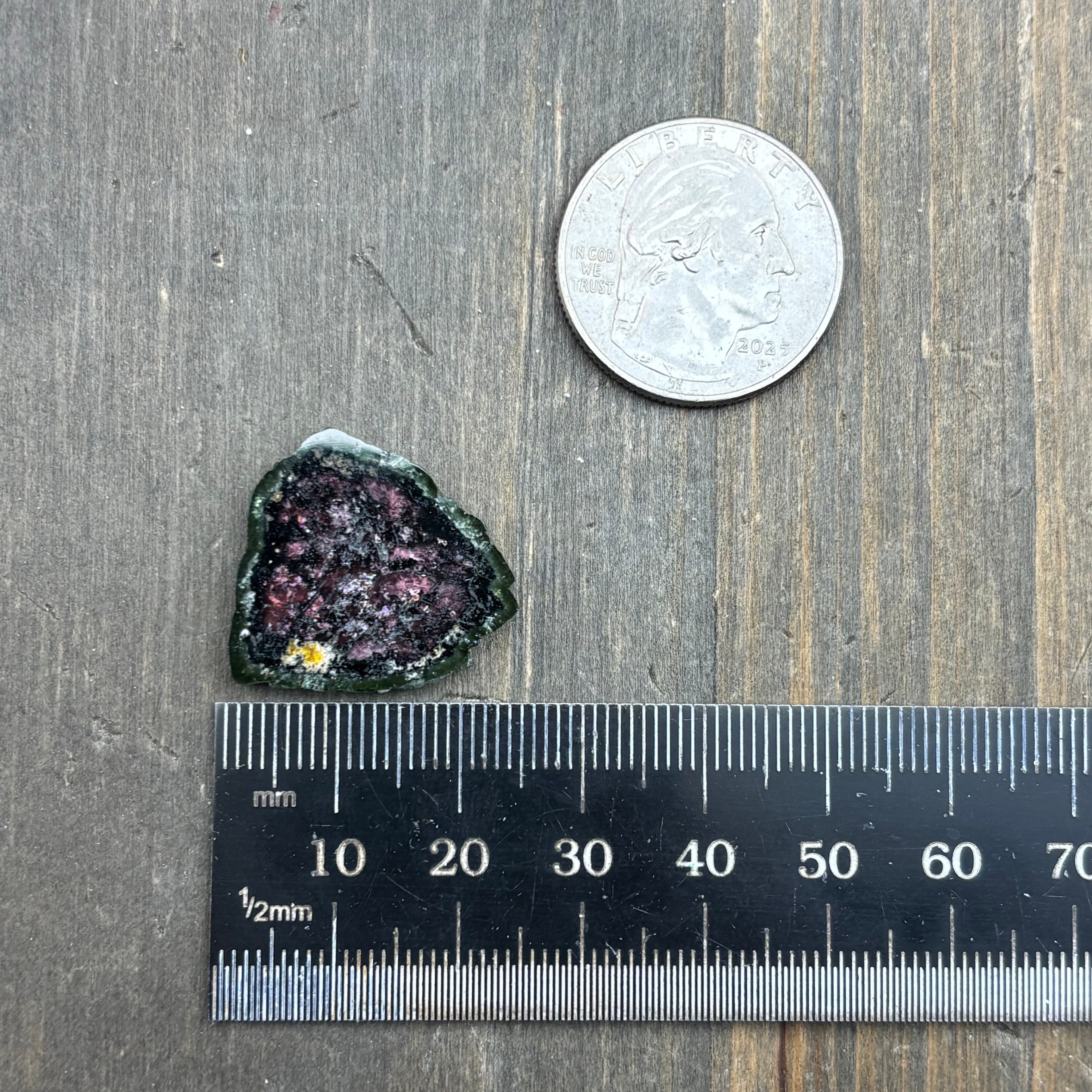 Watermelon Tourmaline Cross-Section  - 163