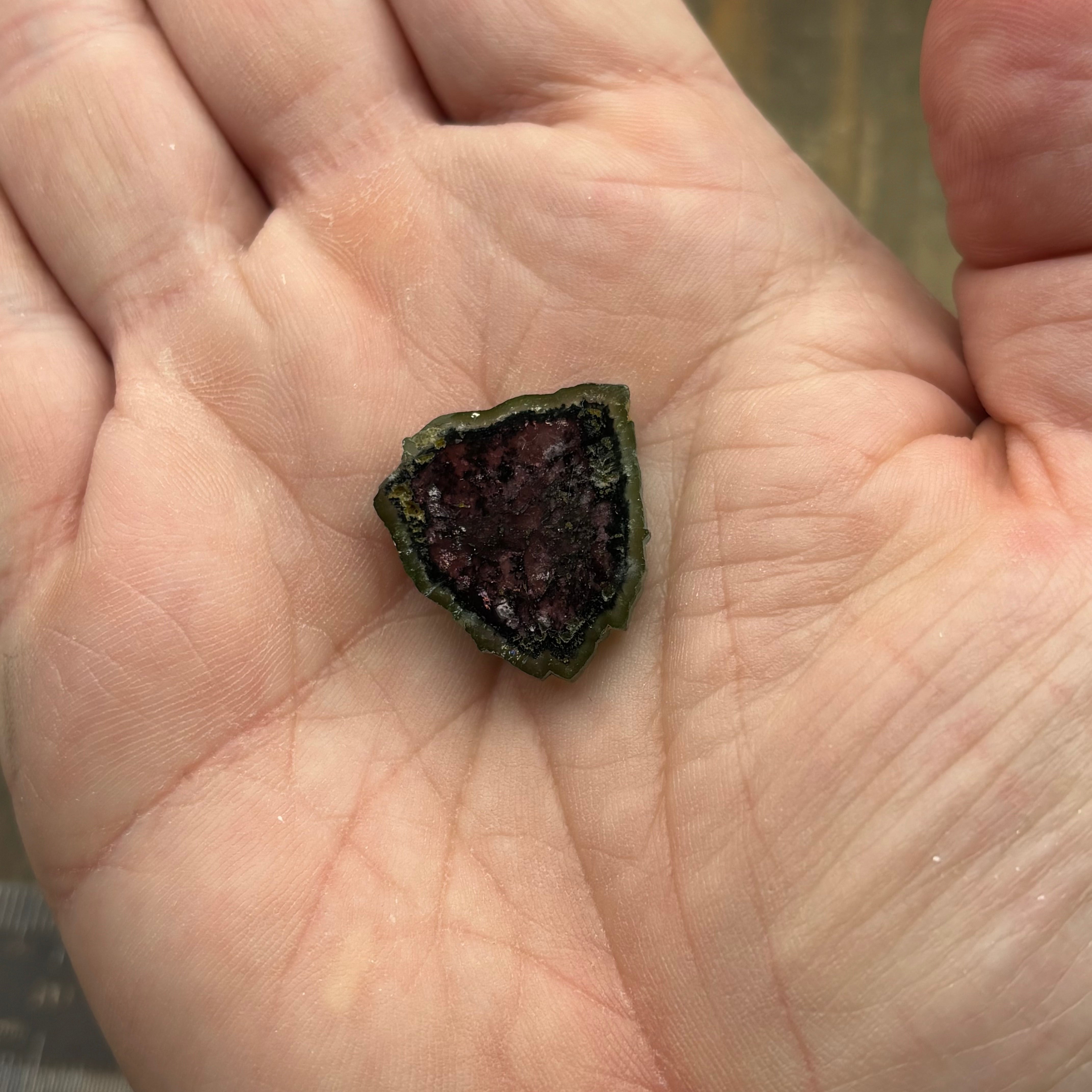 Watermelon Tourmaline Cross-Section  - 163