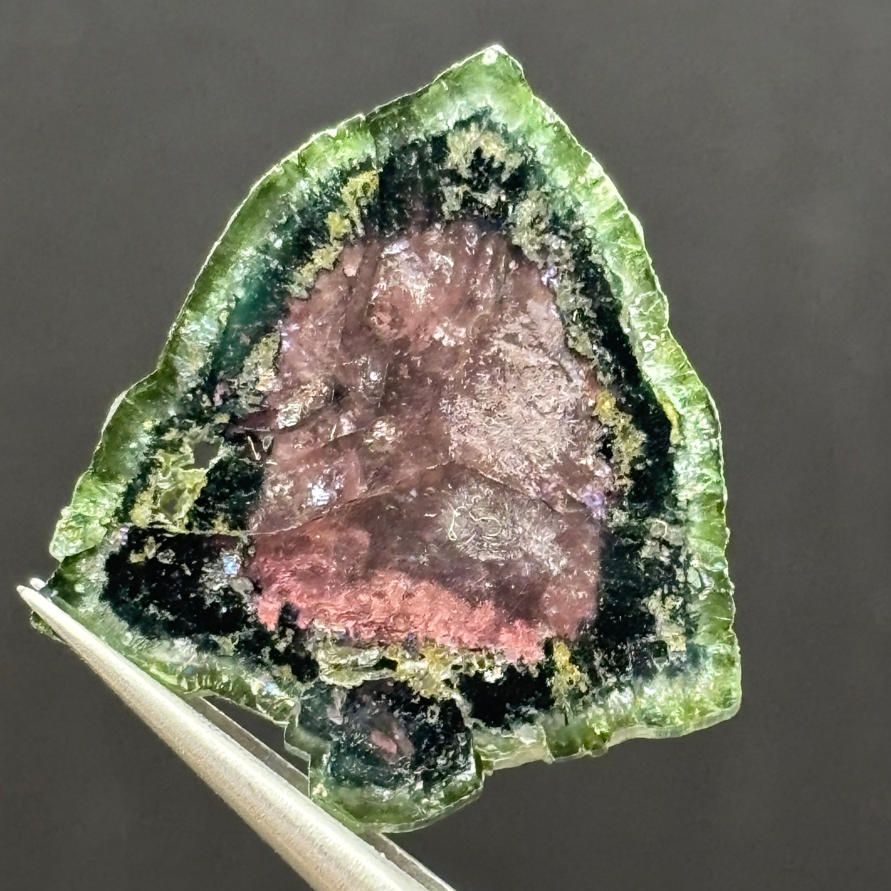 Watermelon Tourmaline Cross-Section  - 165