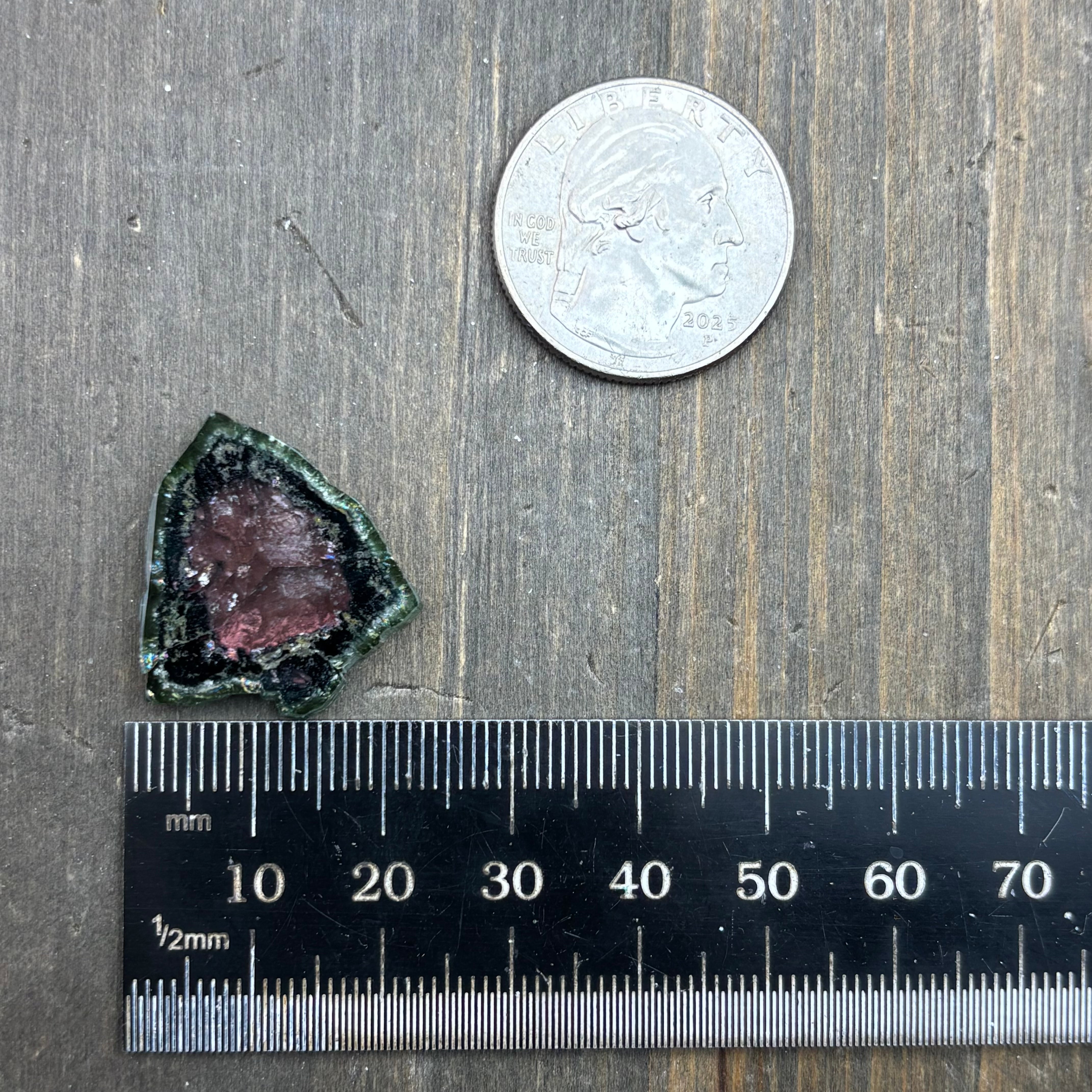 Watermelon Tourmaline Cross-Section  - 165