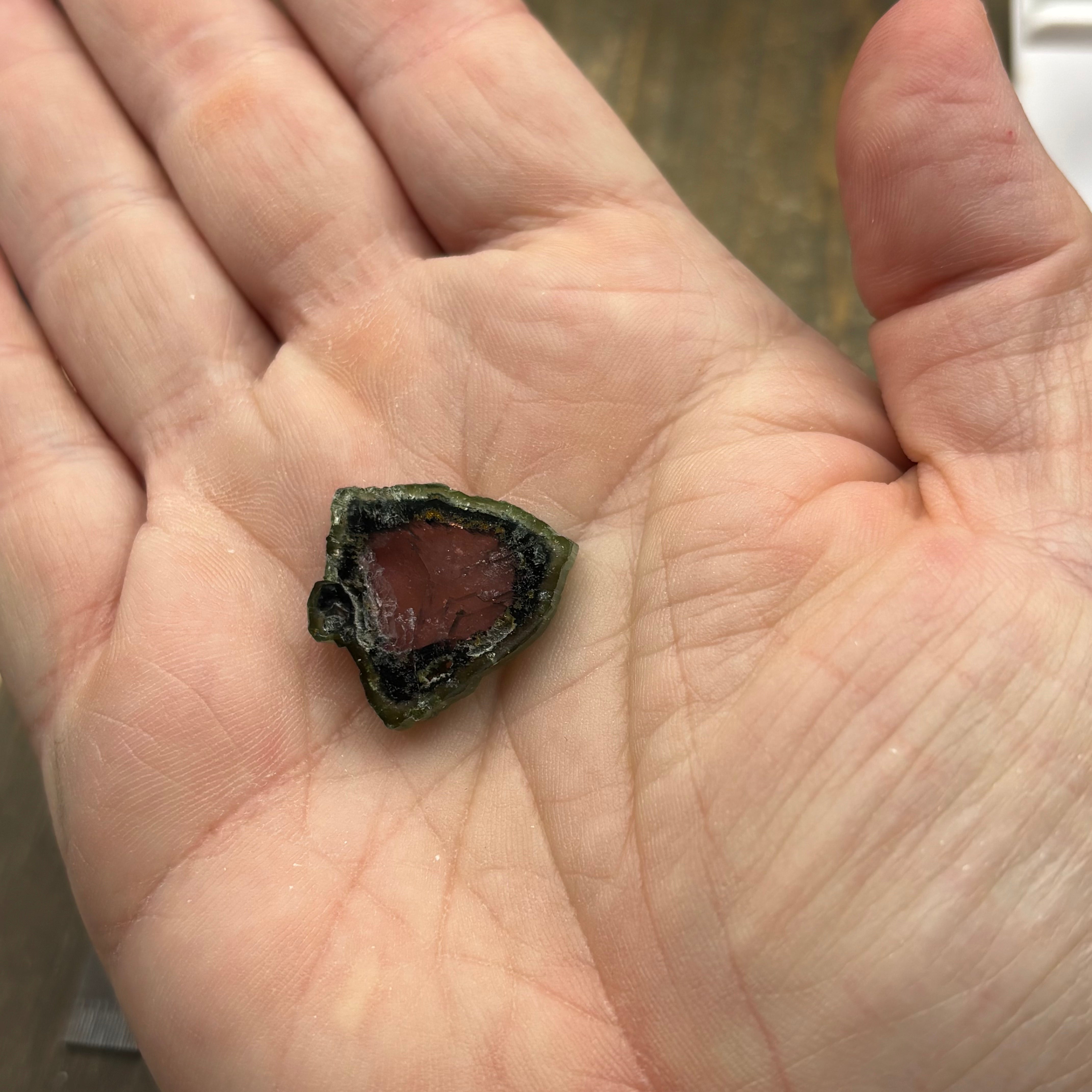 Watermelon Tourmaline Cross-Section  - 165