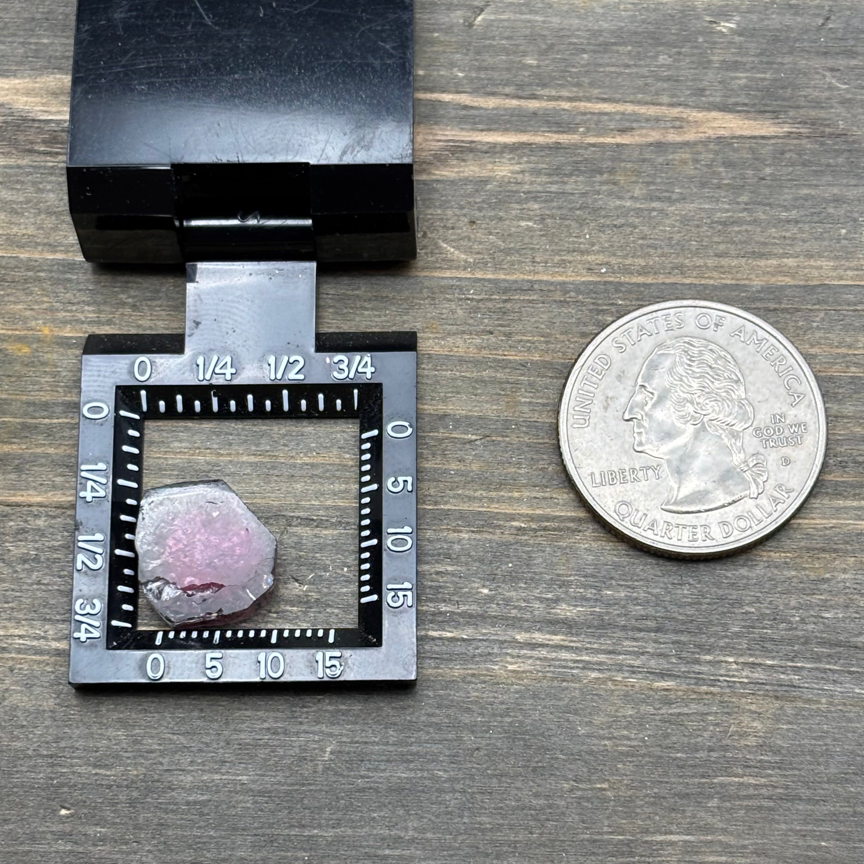 Watermelon Tourmaline Crystal Slice - 124