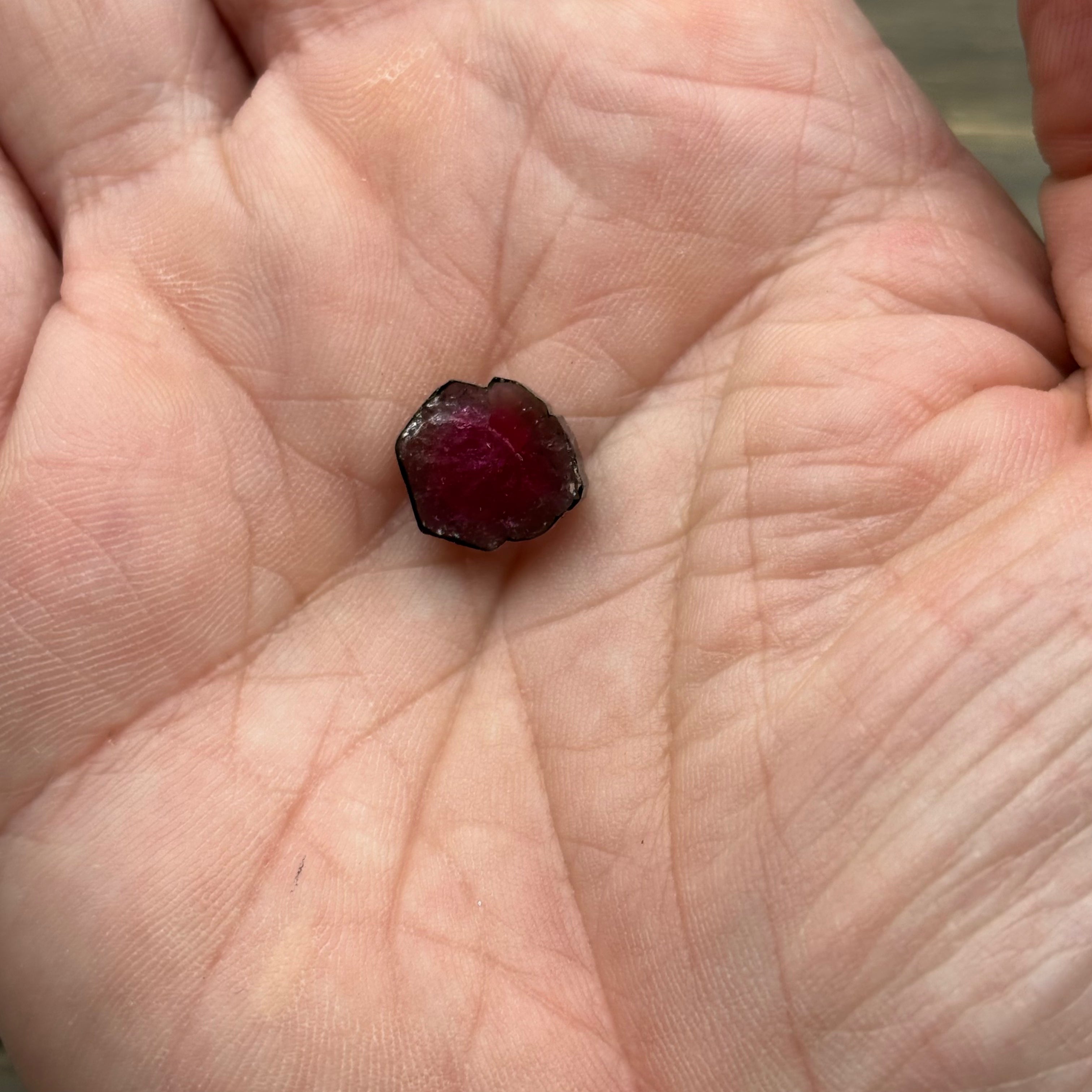 Watermelon Tourmaline Crystal Slice - 125