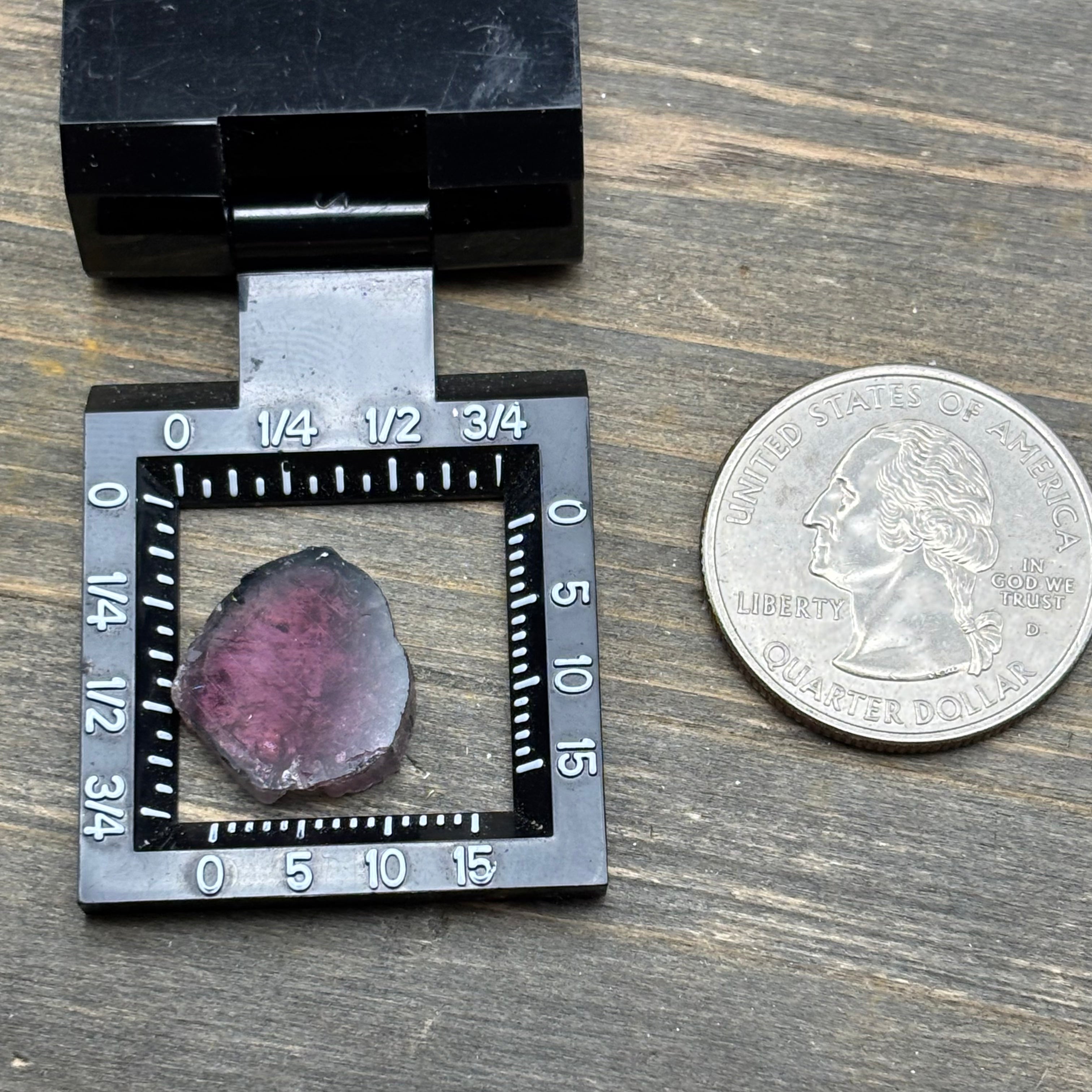Watermelon Tourmaline Crystal Slice - 131