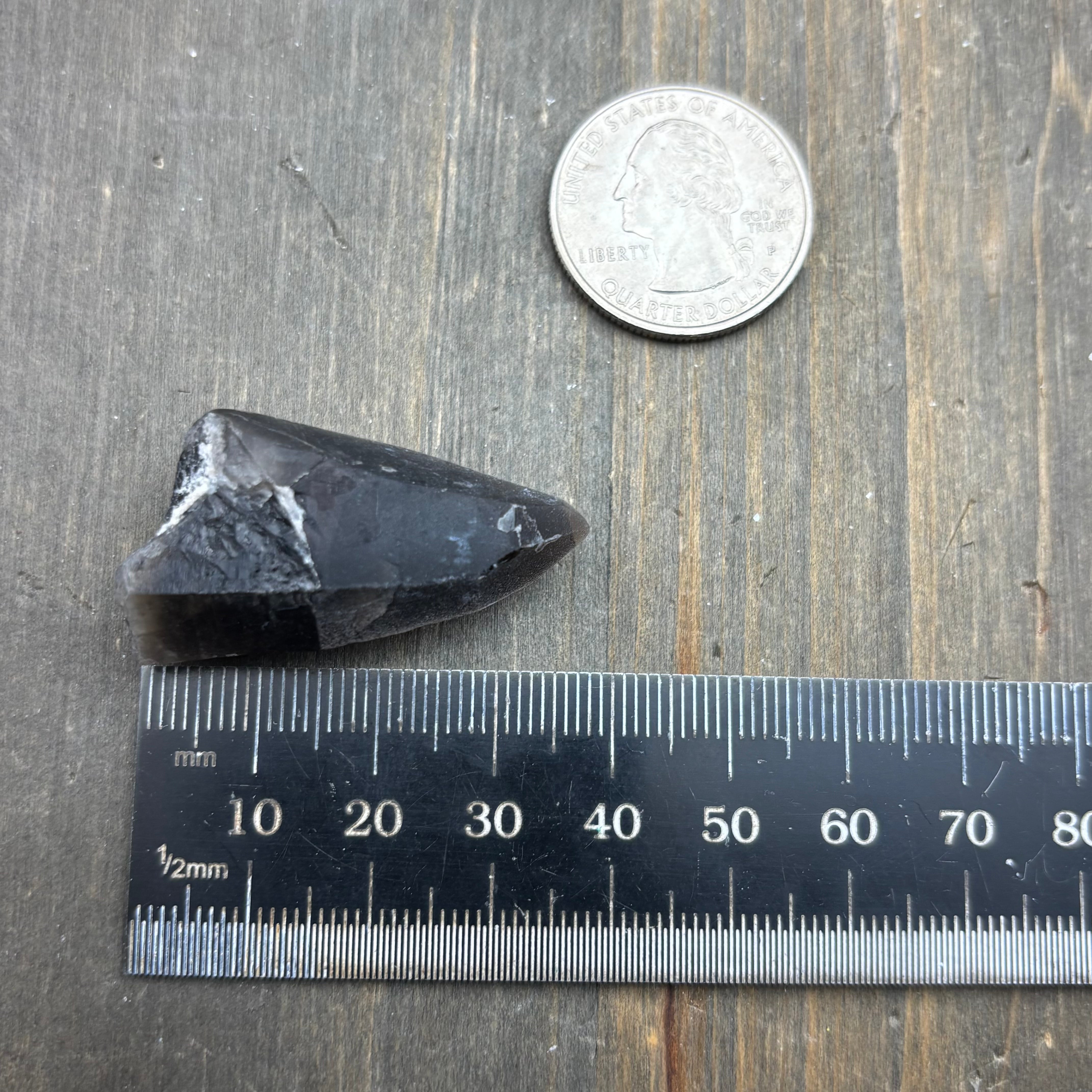 Dark Smoky Quartz Whole Crystal - 032