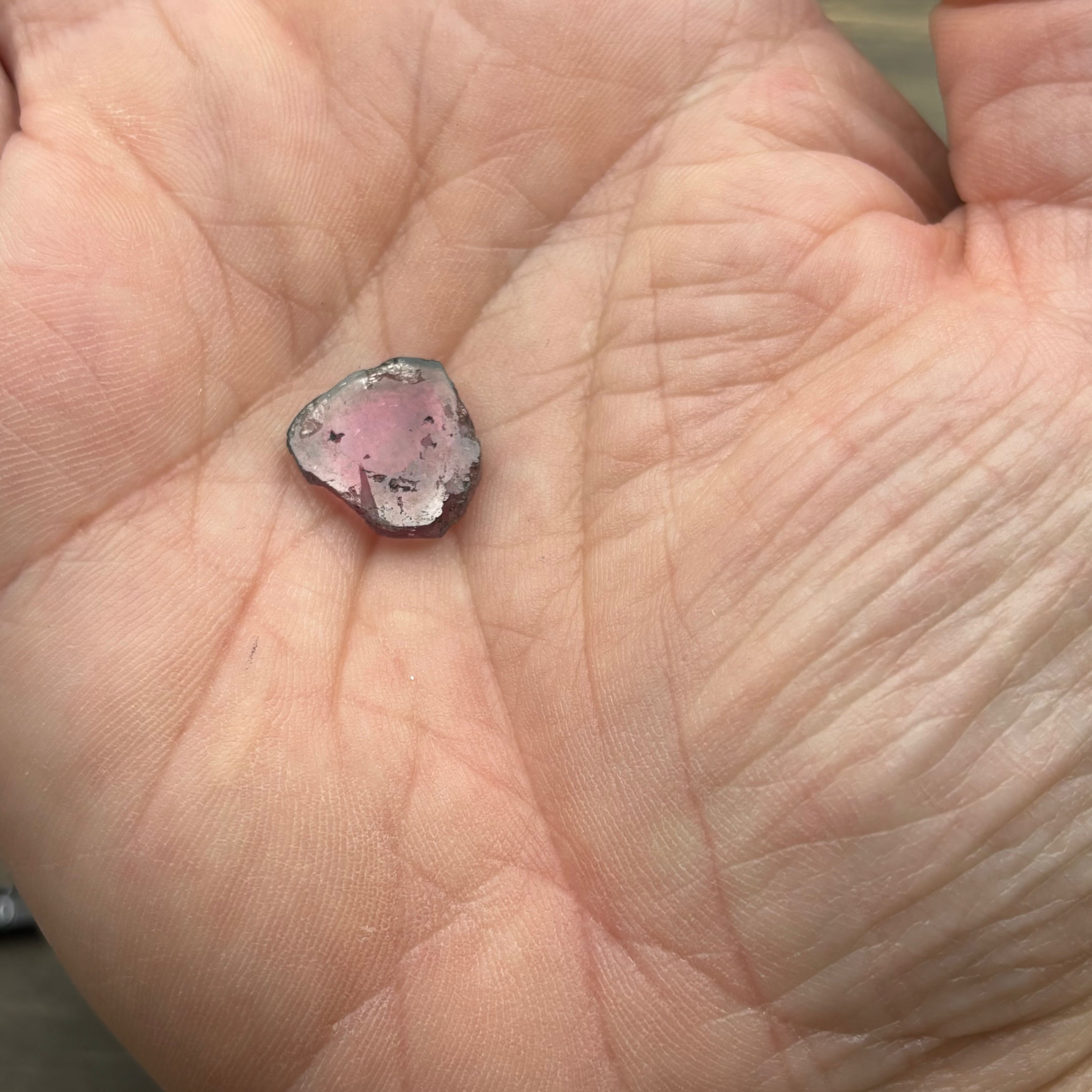 Watermelon Tourmaline Crystal Slice - 132