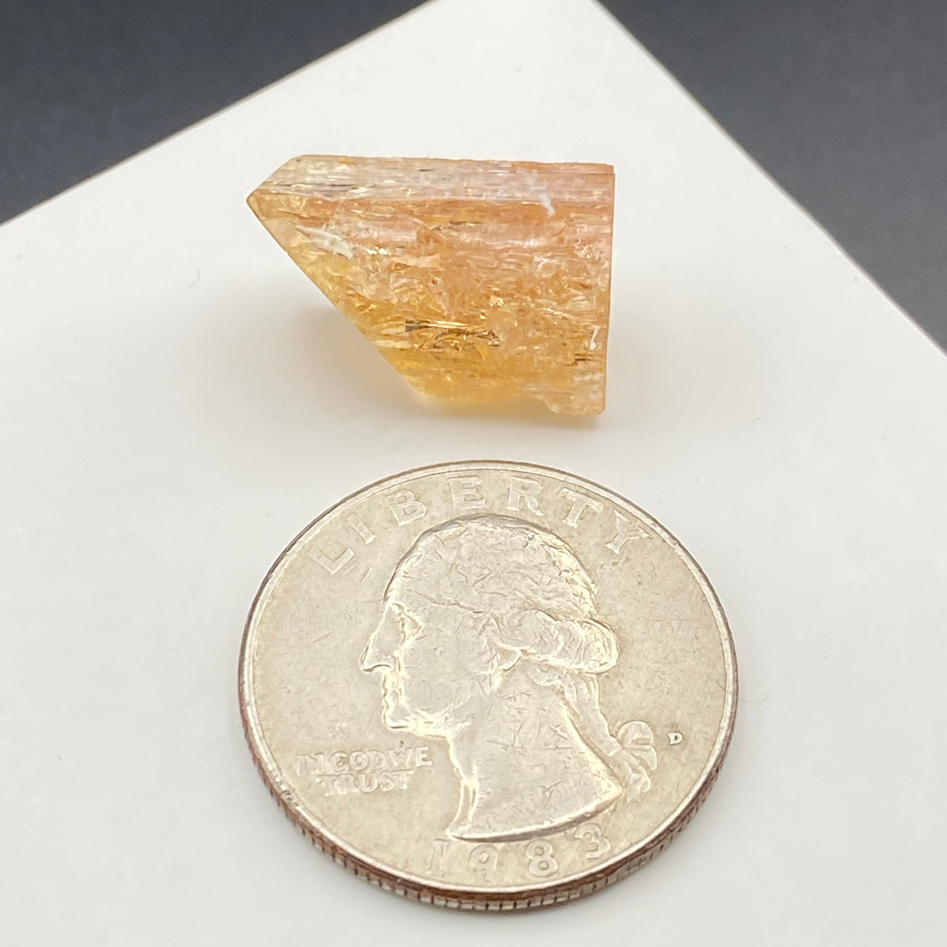 Imperial Topaz Natural Full Terminated Crystal - 129
