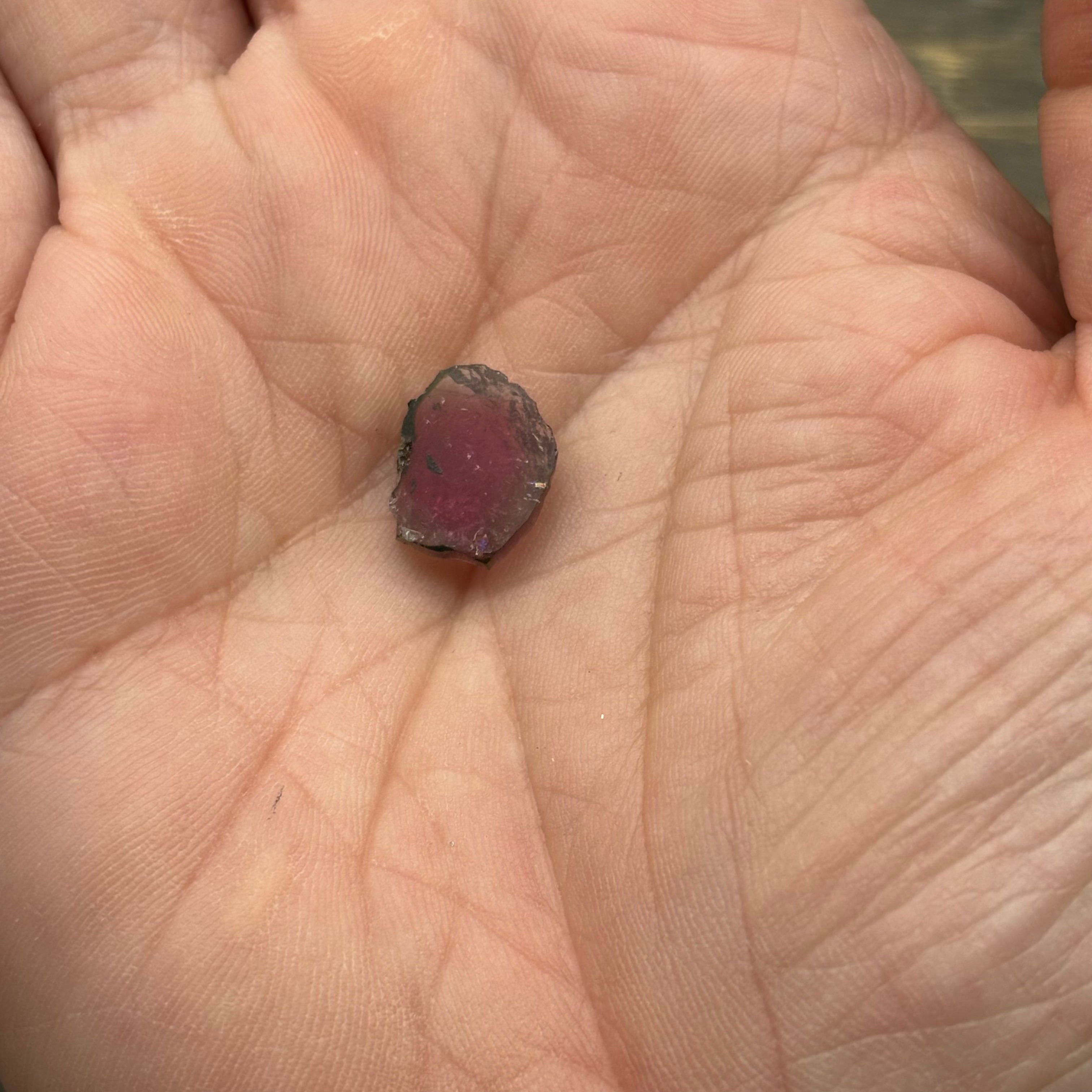 Watermelon Tourmaline Crystal Slice - 134