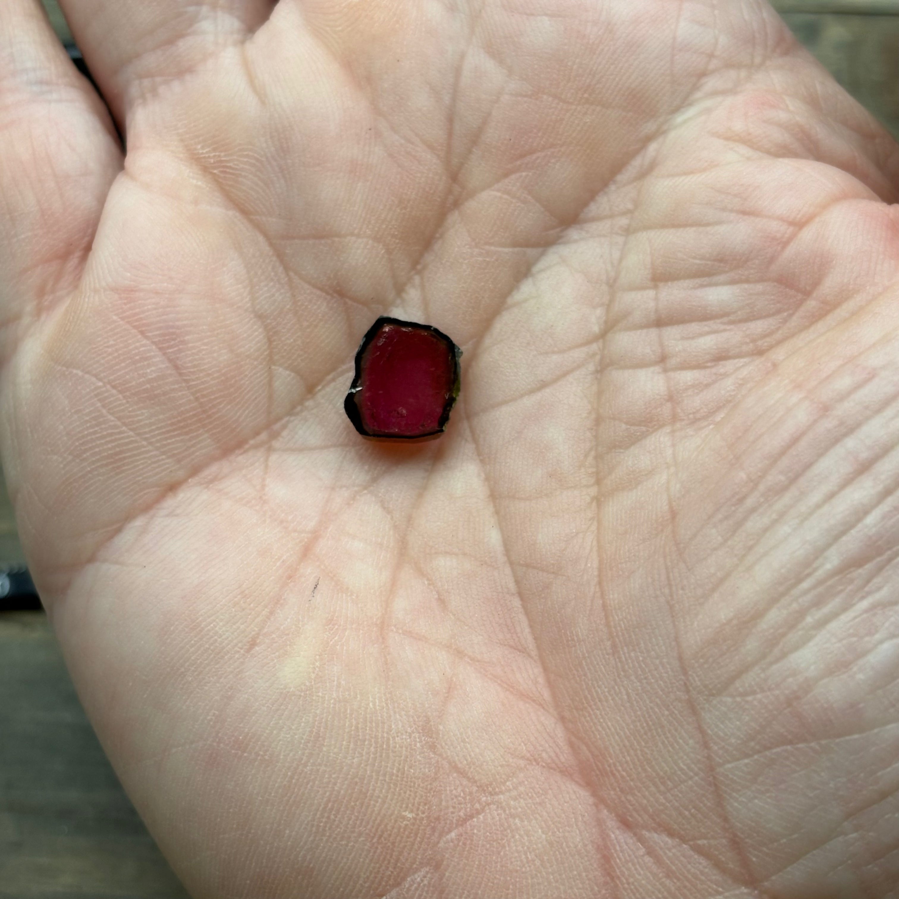 Watermelon Tourmaline Crystal Slice - 139