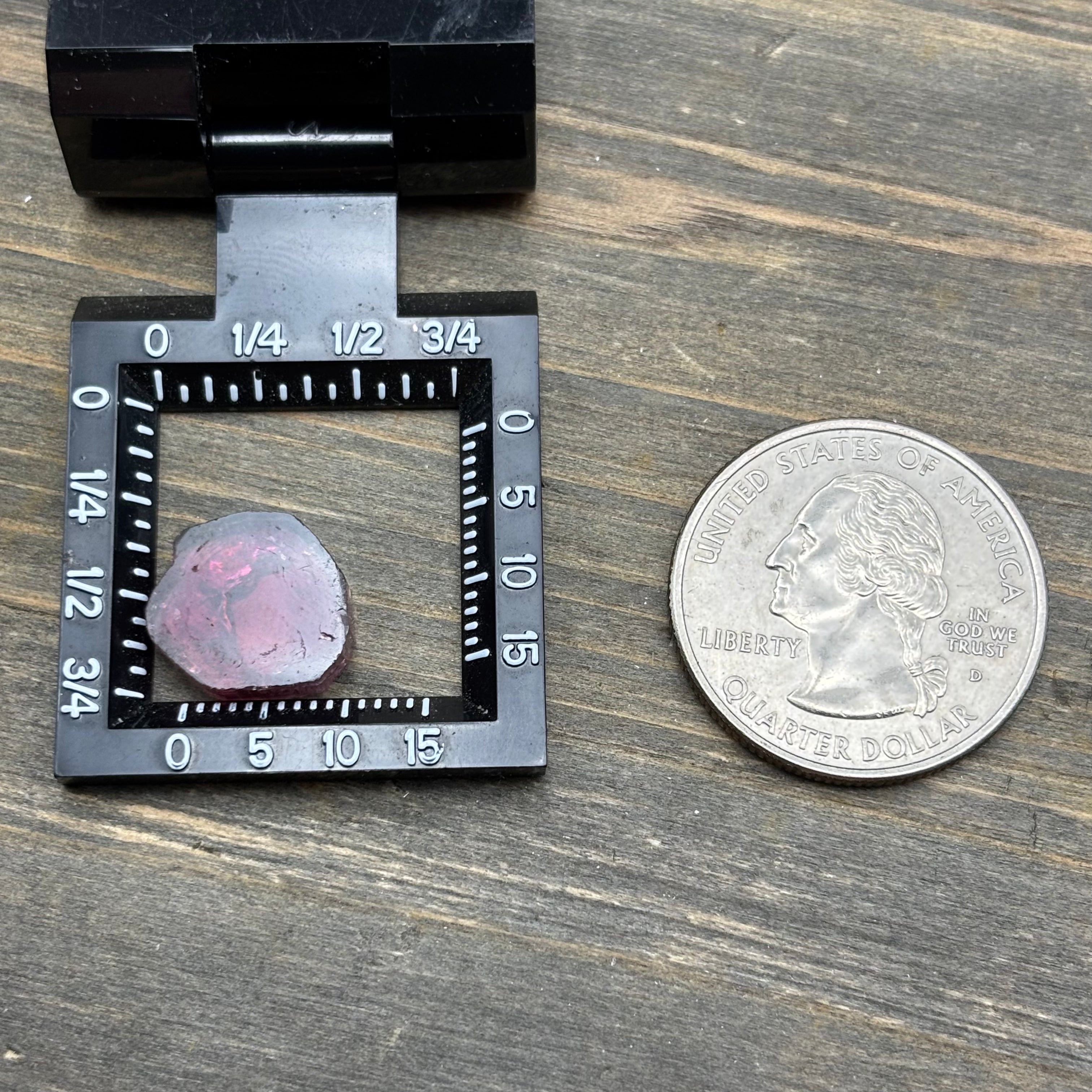 Watermelon Tourmaline Crystal Slice - 141