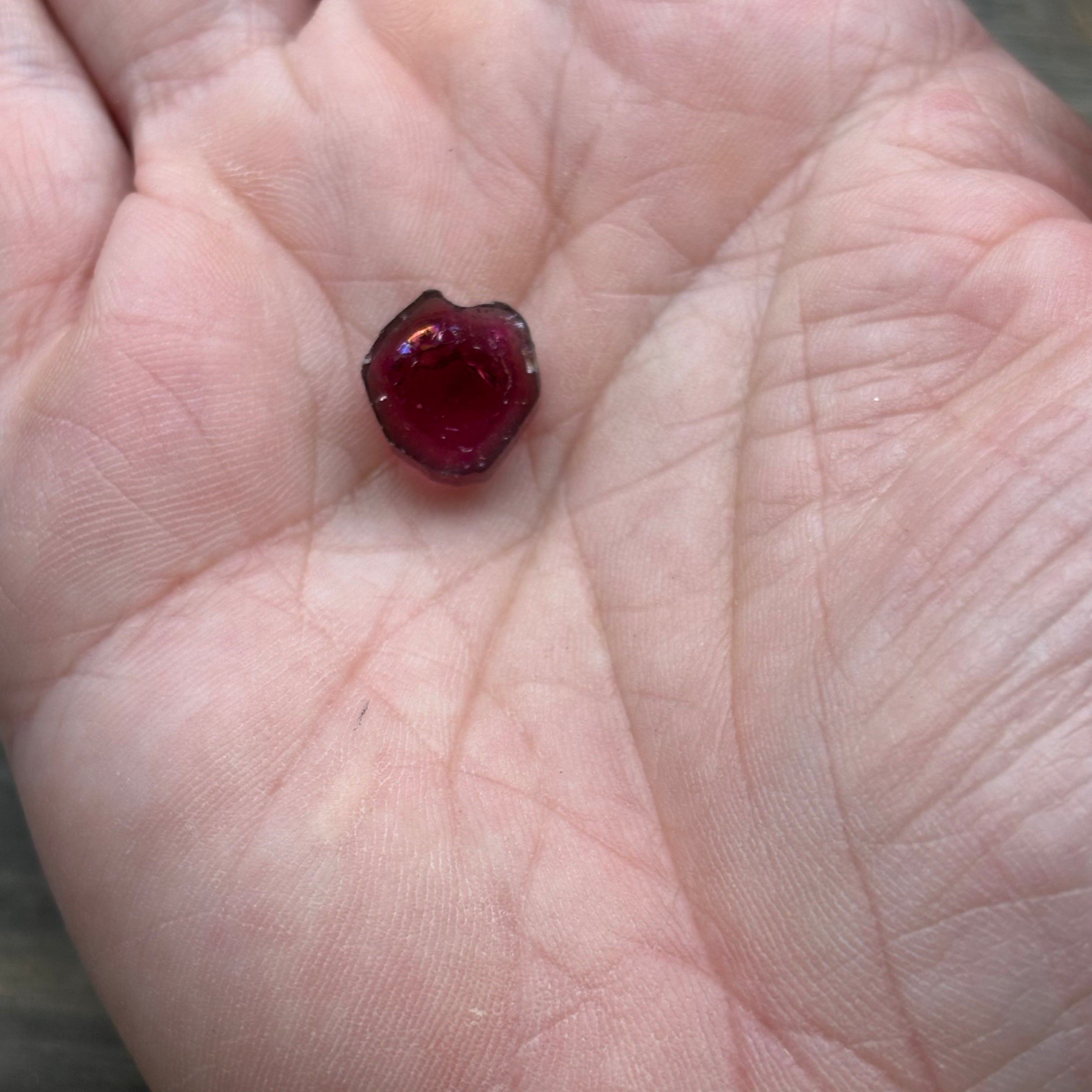 Watermelon Tourmaline Crystal Slice - 141